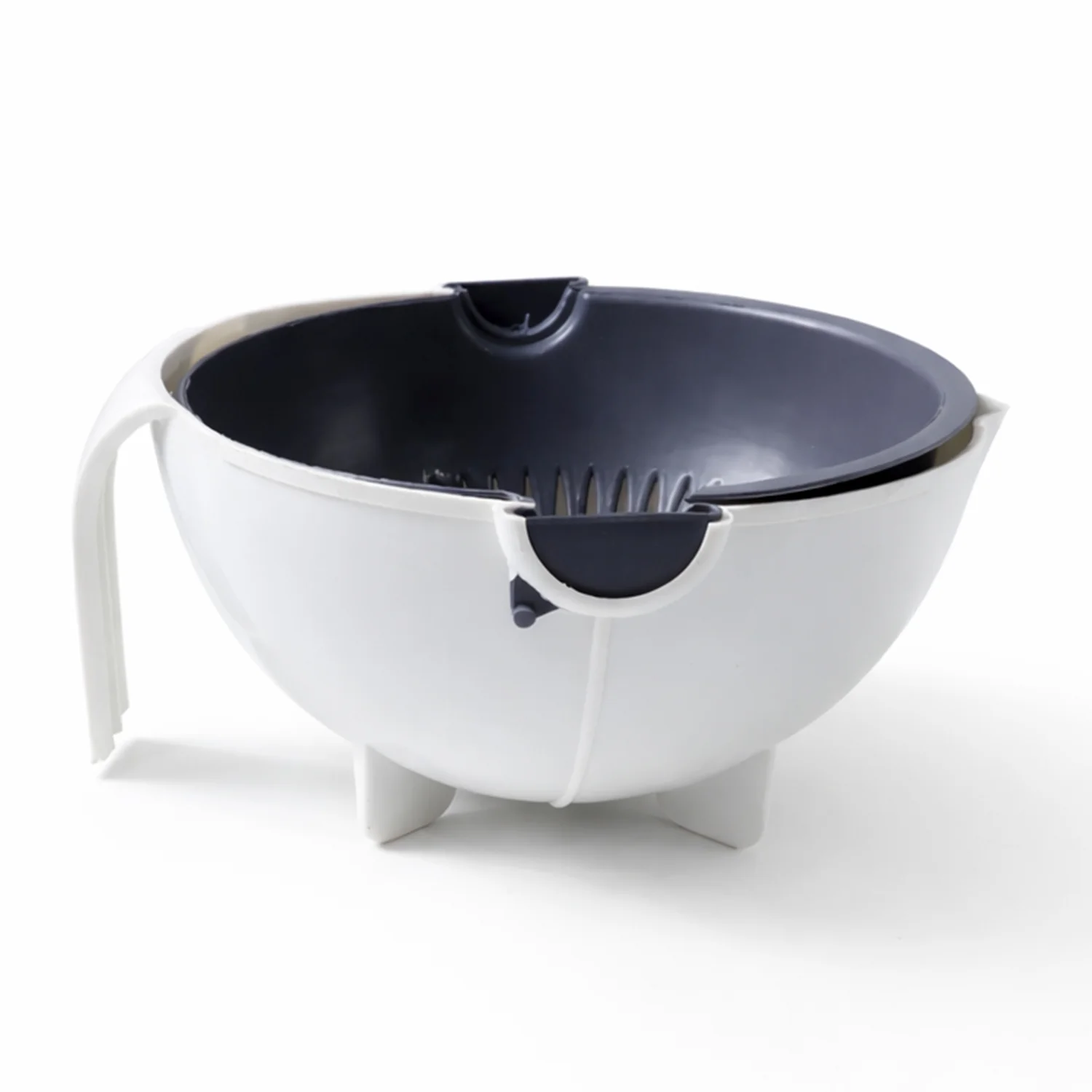 Multipurpose 2 In 1 Vegetable Washing Bowl with Strainer (1 Pc) - Image 4