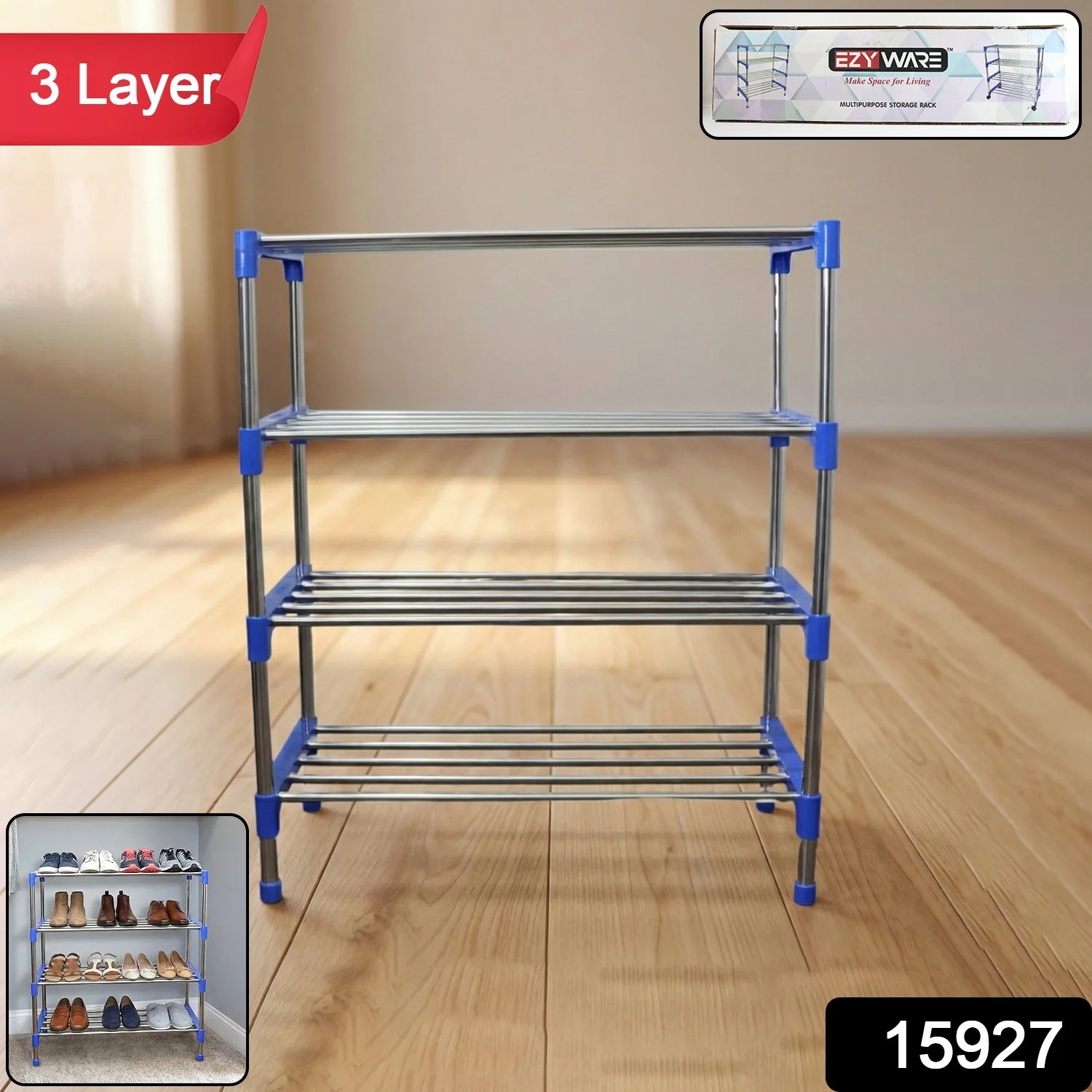Multipurpose 4-Layer Shoe Rack Organizer Set - Image 2