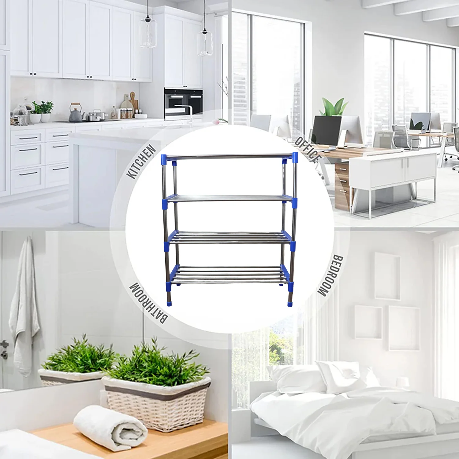 Multipurpose 4-Layer Shoe Rack Organizer Set - Image 3