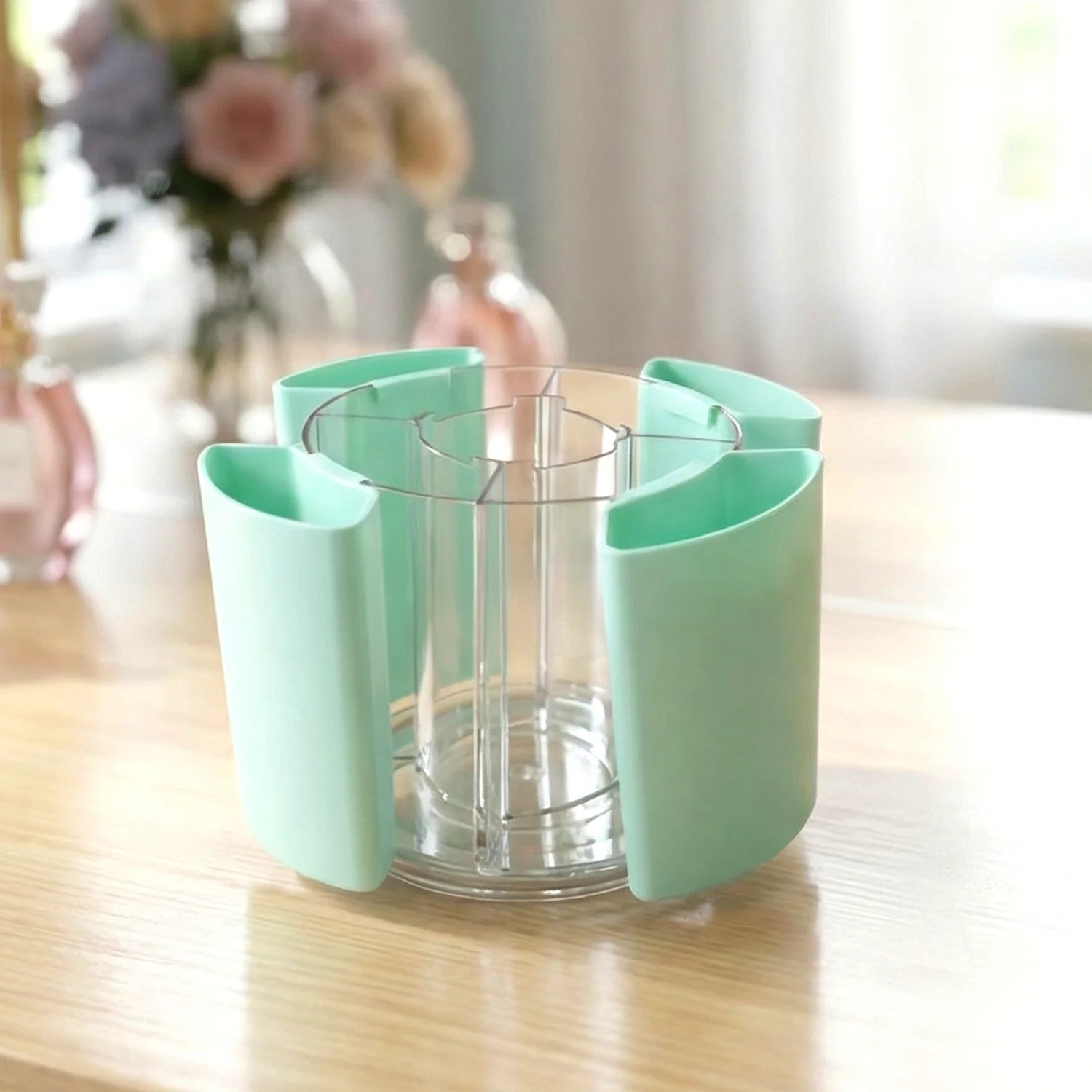 Multipurpose 5 Compartment Rotating Pen Holder (1 Pc) - Image 4