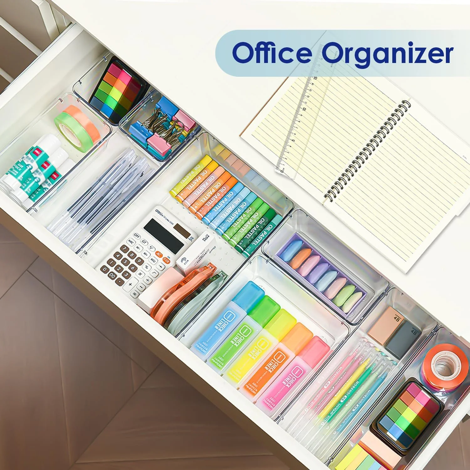 Multipurpose 8 In 1 Drawer Organizer Storage Tray Set (1 Set) - Image 3