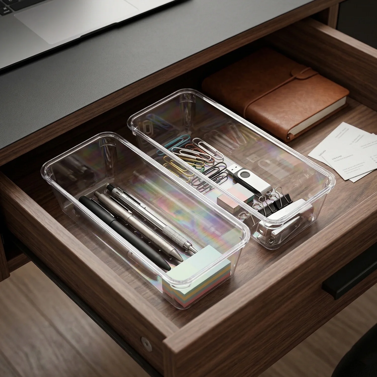 Multipurpose 8 In 1 Drawer Organizer Storage Tray Set (1 Set) - Image 5