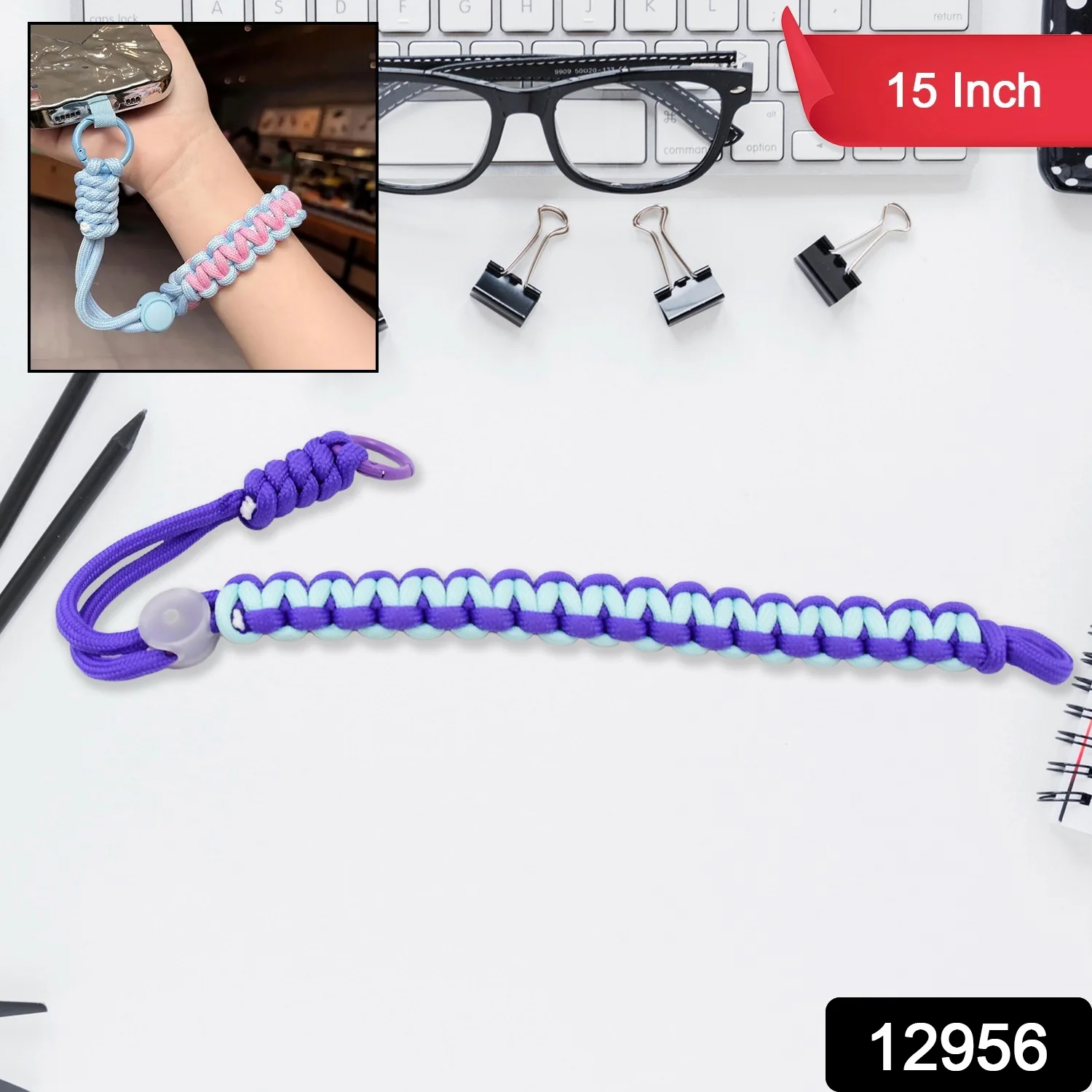 Multipurpose Adjustable Hand Wrist Strap Lanyard(1 Pc / 15 Inch / Multicolor) - Image 7