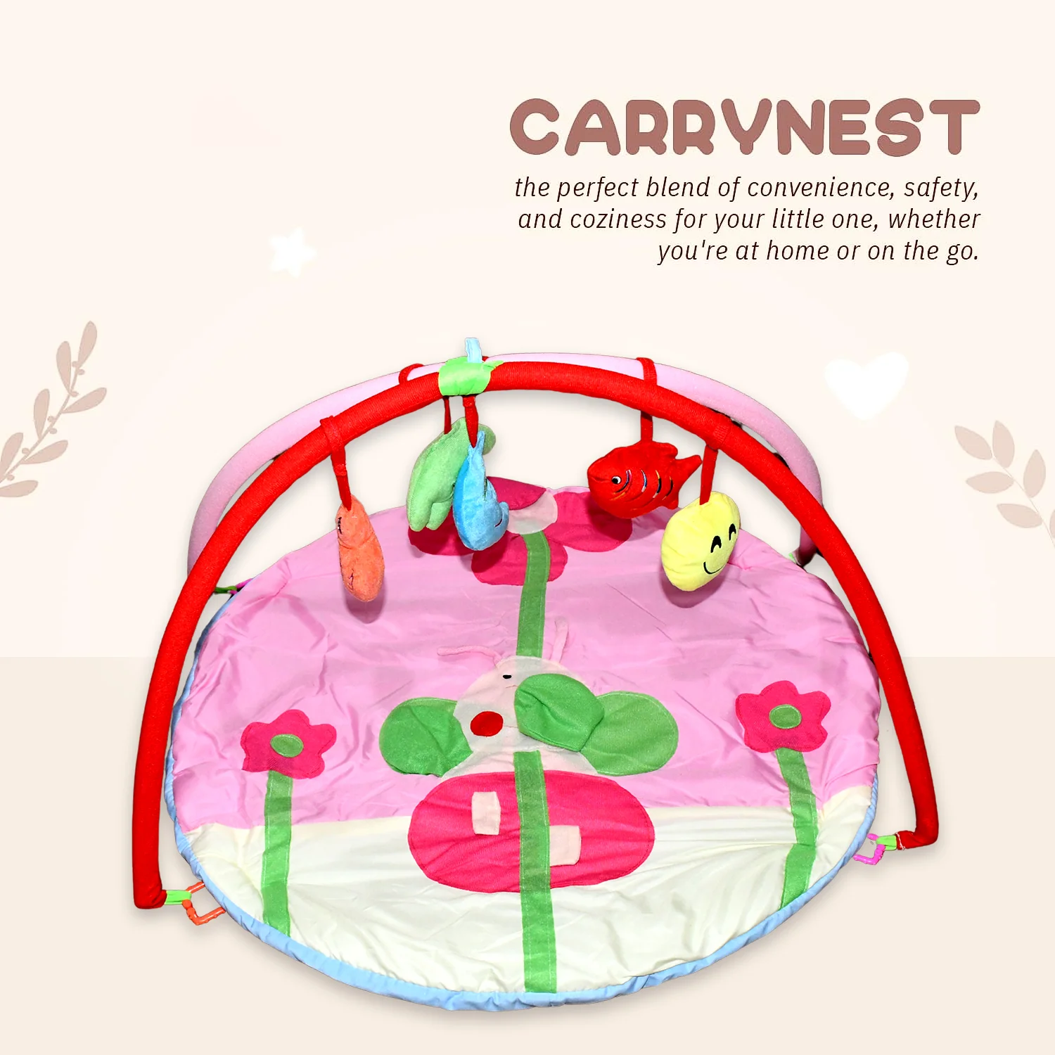 Multipurpose Baby Play Gym and Sleeping Mat (Mix Design / 1 Pc) - Image 6