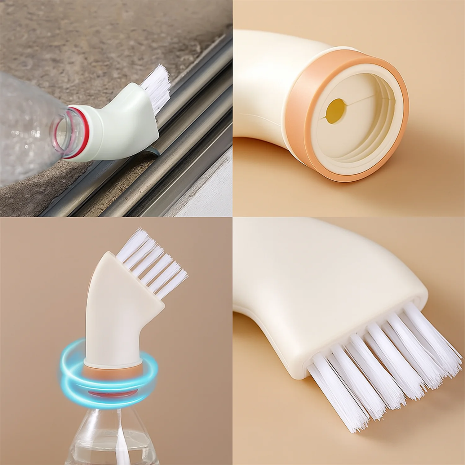 Multipurpose Bottle-Attachable Cleaning Brush for Kitchen and Bathroom (1 Pc) - Image 4