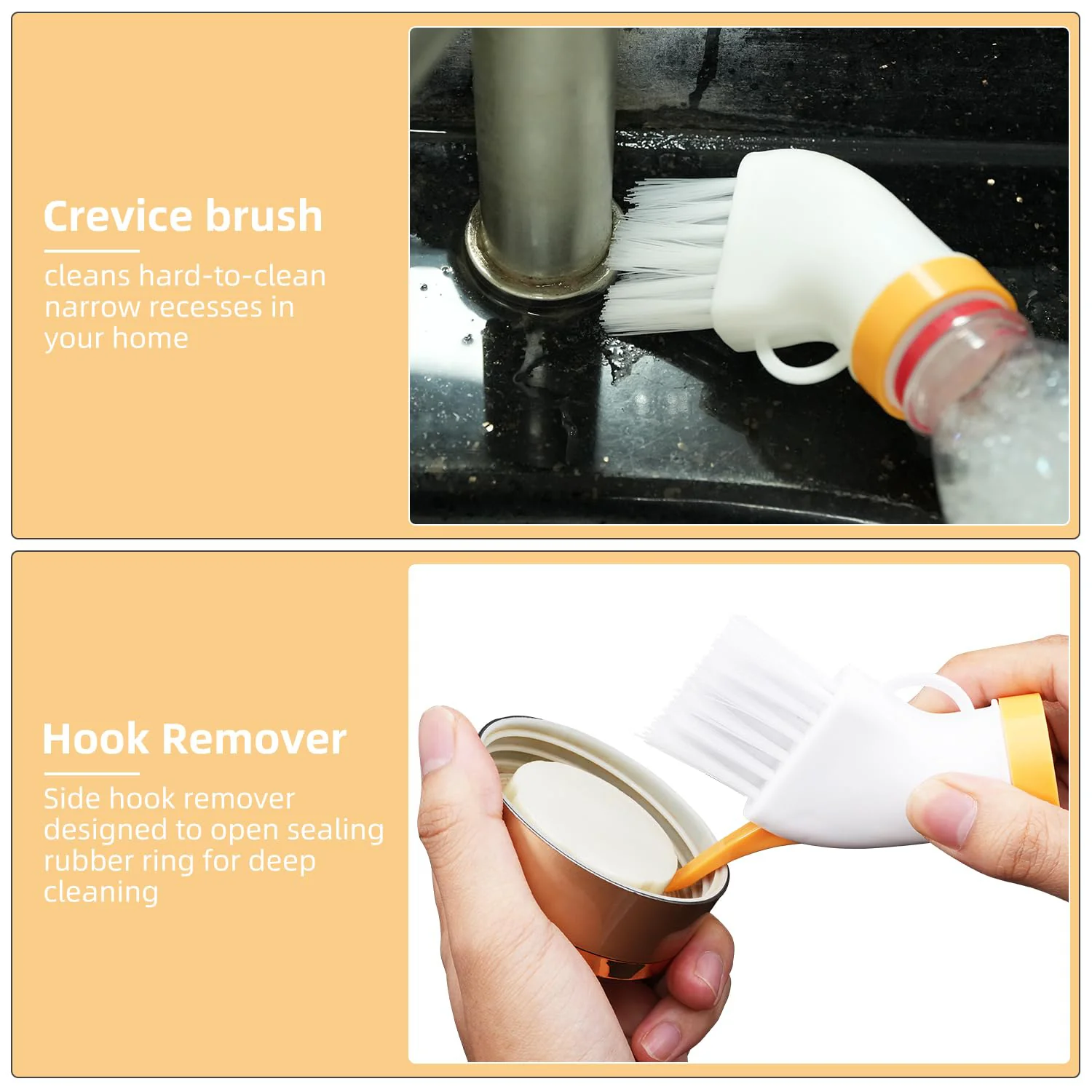 Multipurpose Bottle-Attachable Cleaning Brush for Kitchen and Bathroom (1 Pc) - Image 7
