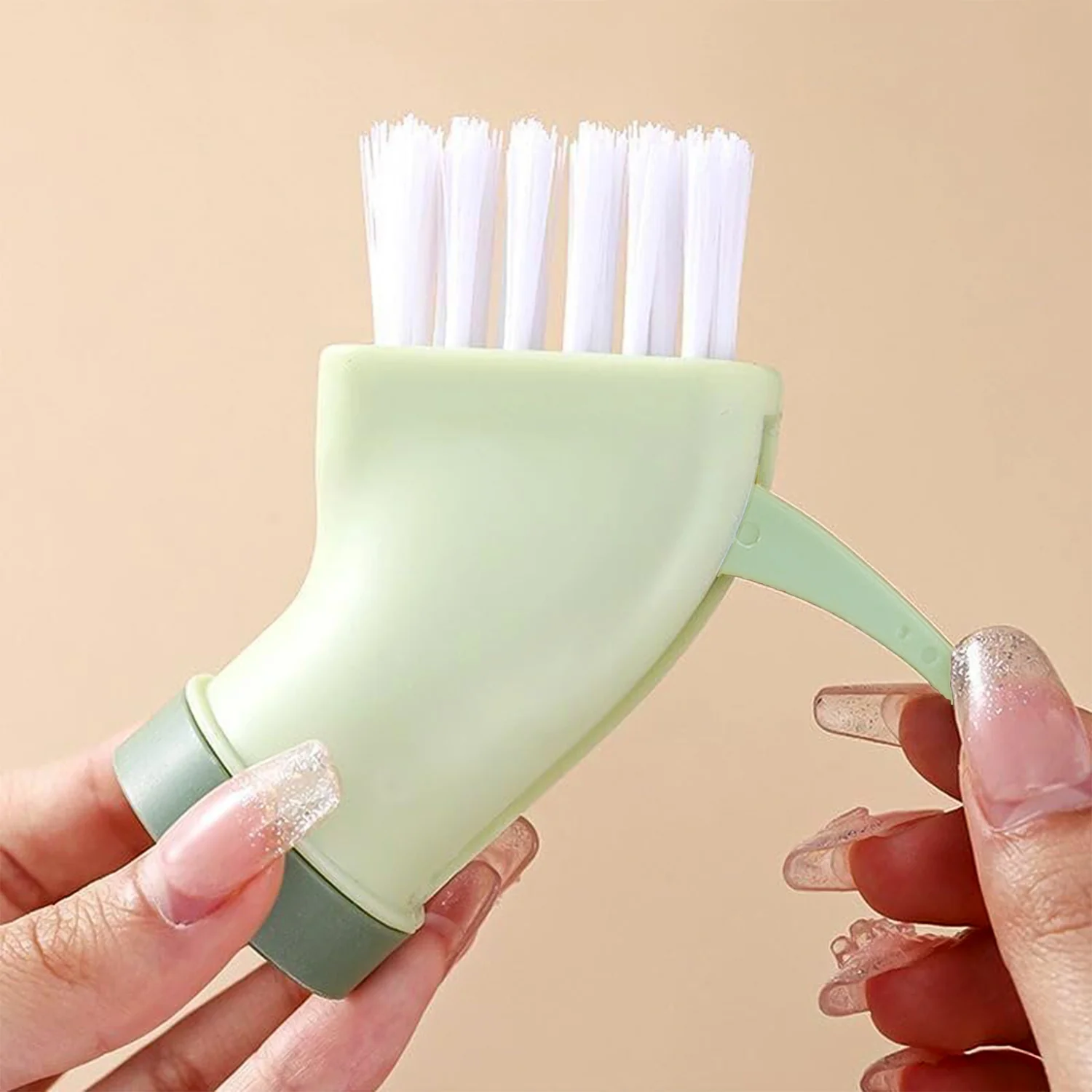 Multipurpose Bottle-Connectable Cleaning Brush with Built-In Scraper (1 Pc) - Image 3