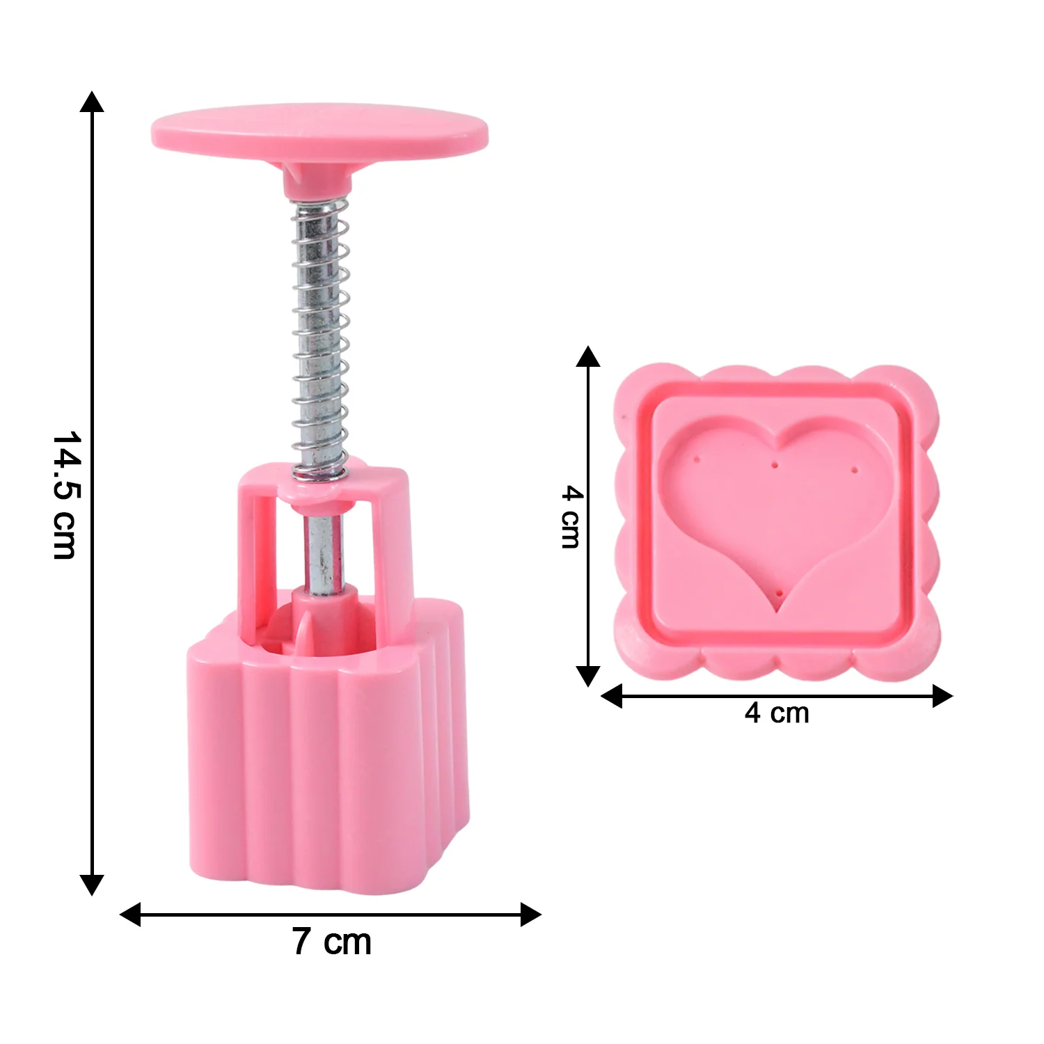 Multipurpose Cookie Biscuit Stamp Mold Set with Press Handle - Image 3
