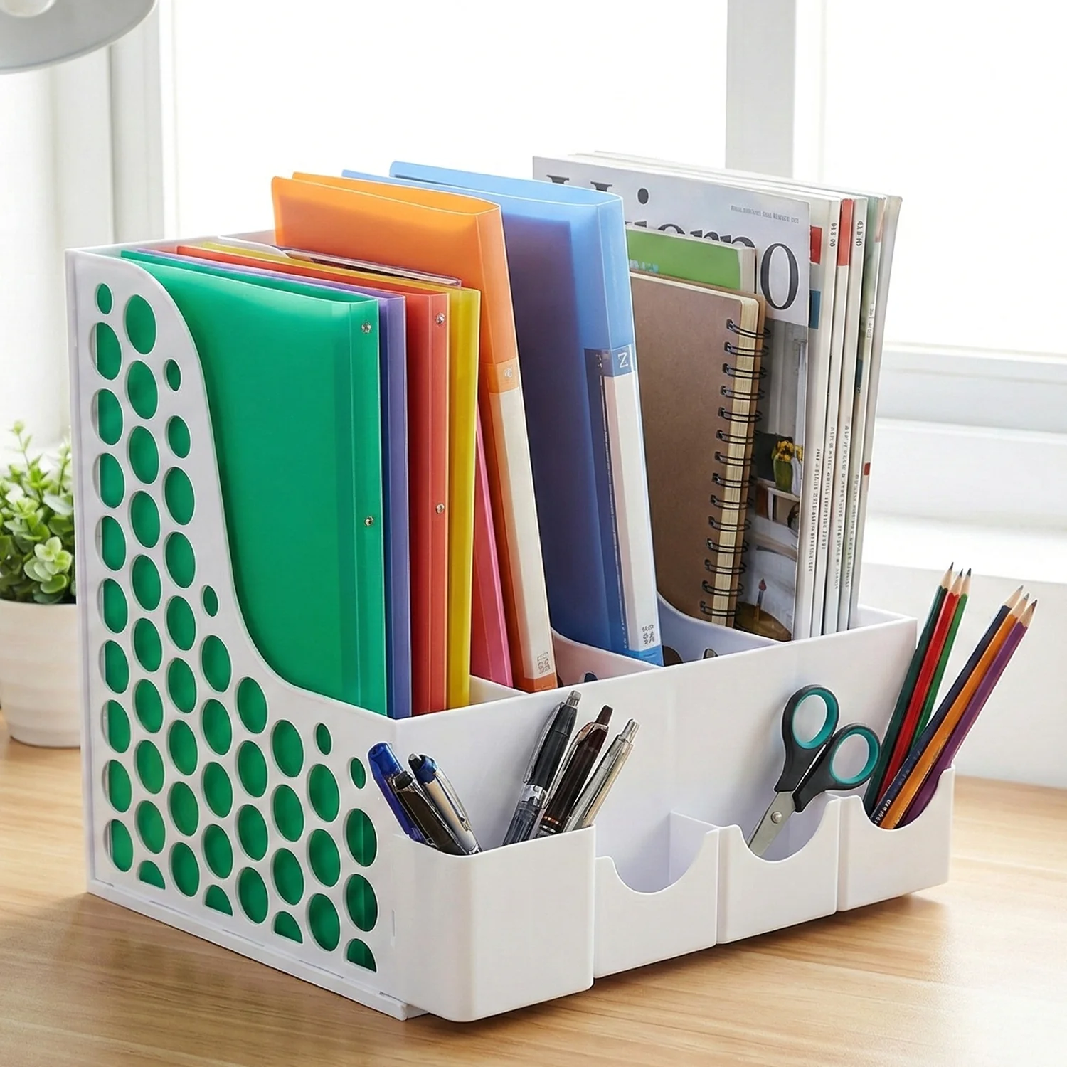 Multipurpose Desk Organizer File Holder (1 Pc) - Image 3