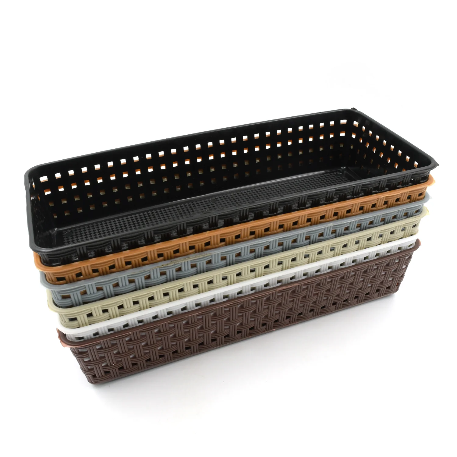 Plastic Multipurpose Desk Organizer Tray (6 Pcs Set) - Image 5