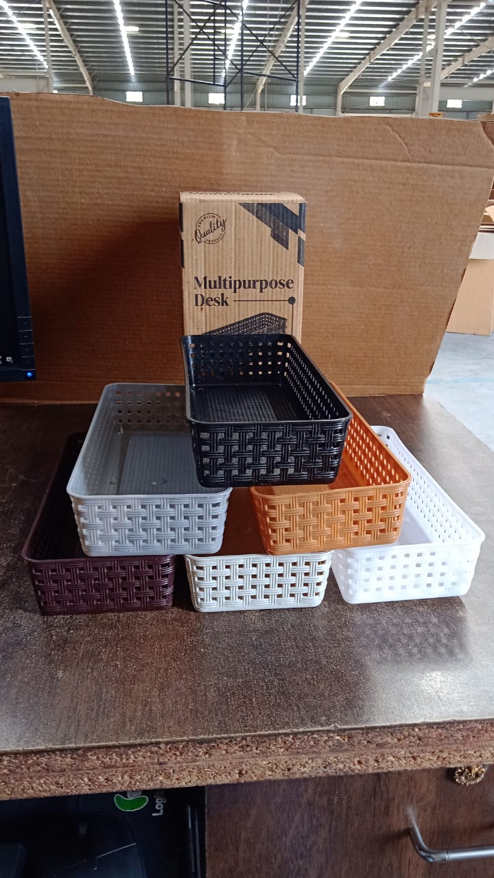 Plastic Multipurpose Desk Organizer Tray (6 Pcs Set) - Image 9