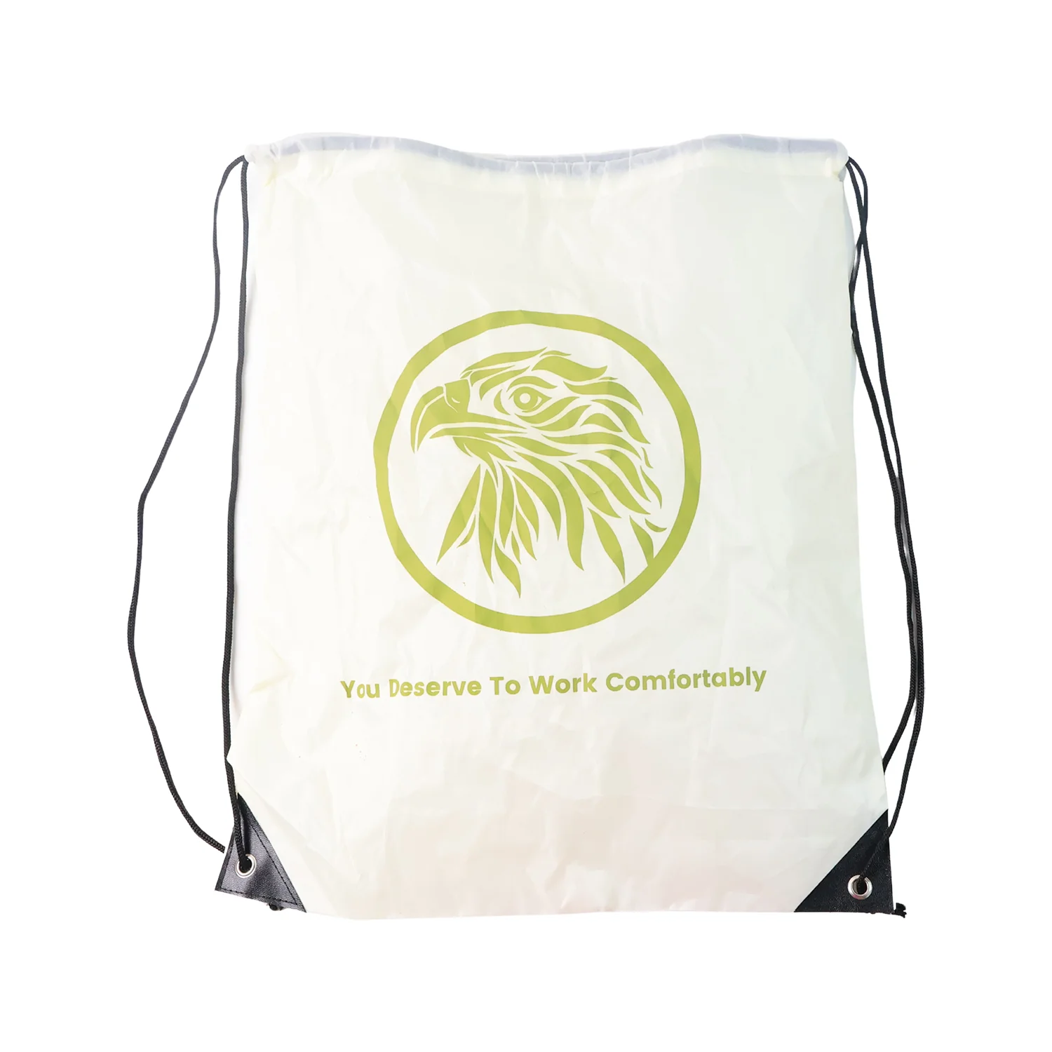 Multipurpose Drawstring Backpack with Printed Eagle Design (1 Pc) - Image 5
