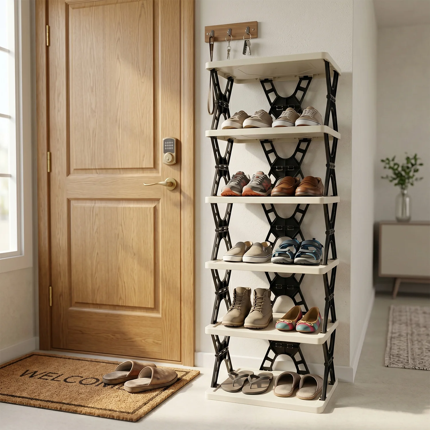 Multipurpose Foldable 6 Layer Storage Rack (1 Pc) - Image 3
