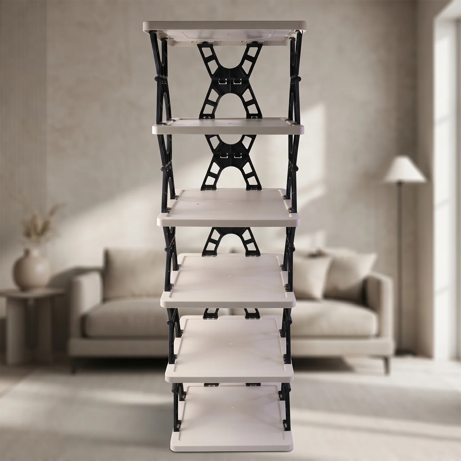 Multipurpose Foldable 6 Layer Storage Rack (1 Pc) - Image 4