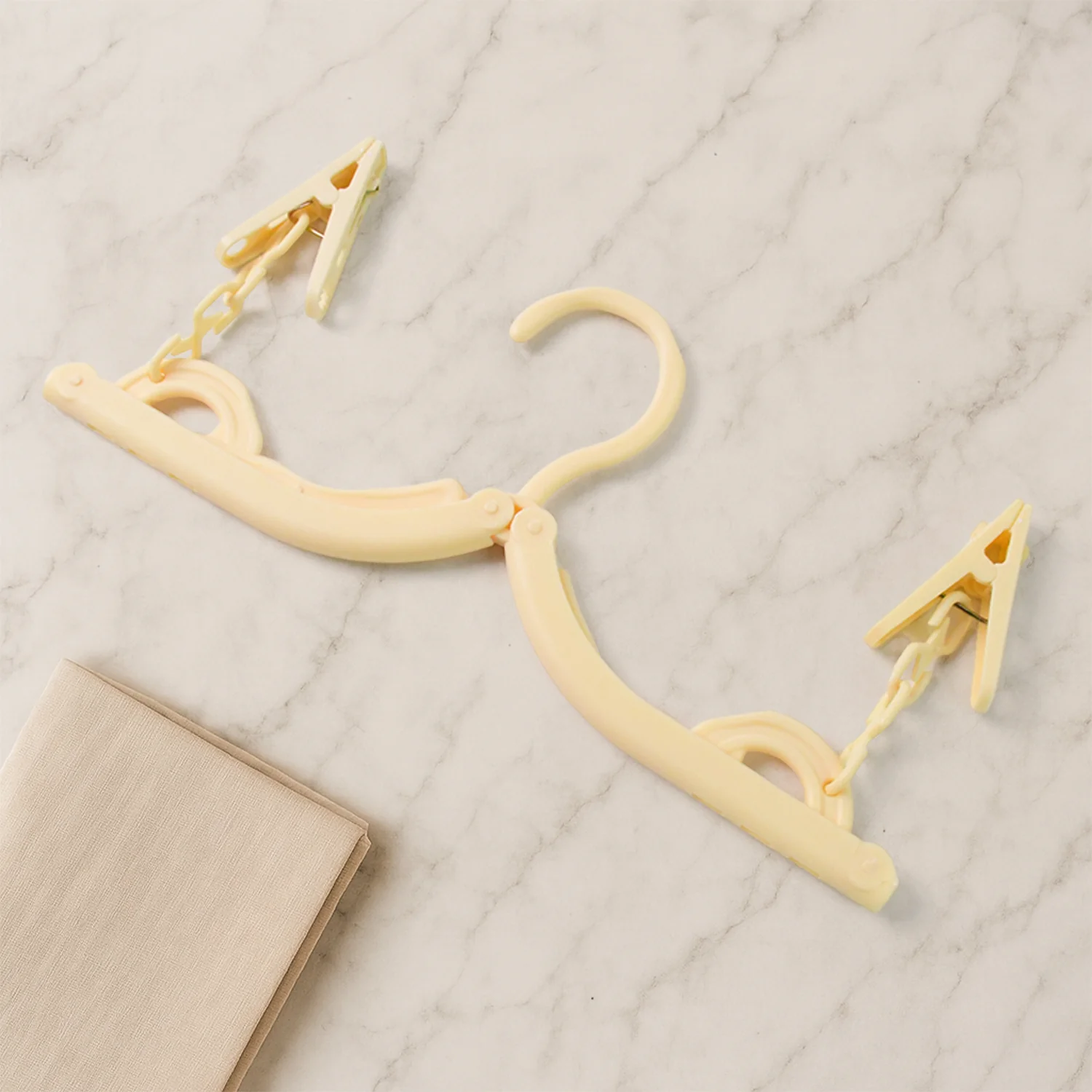 Multipurpose Foldable Cloth Hanger with Dual Clips (1 Pc) - Image 6