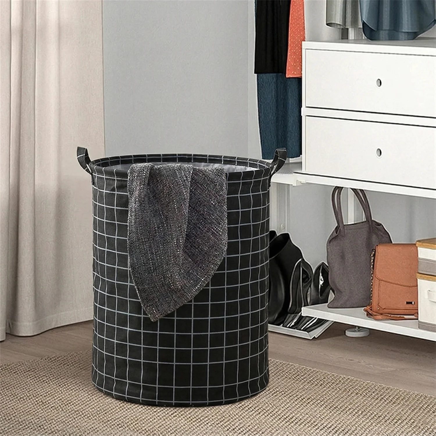Multipurpose Foldable Laundry Storage Basket (1 Pc, 44x35 Cm) - Image 5