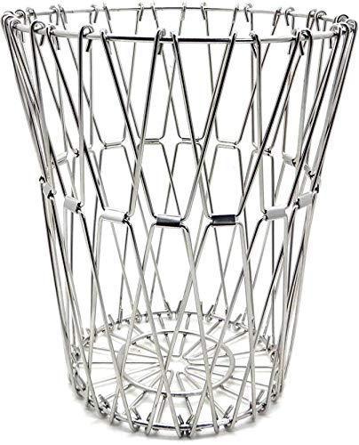 Multipurpose Fruit Basket Stainless Steel Wire Bowl Foldable Basket - Image 2