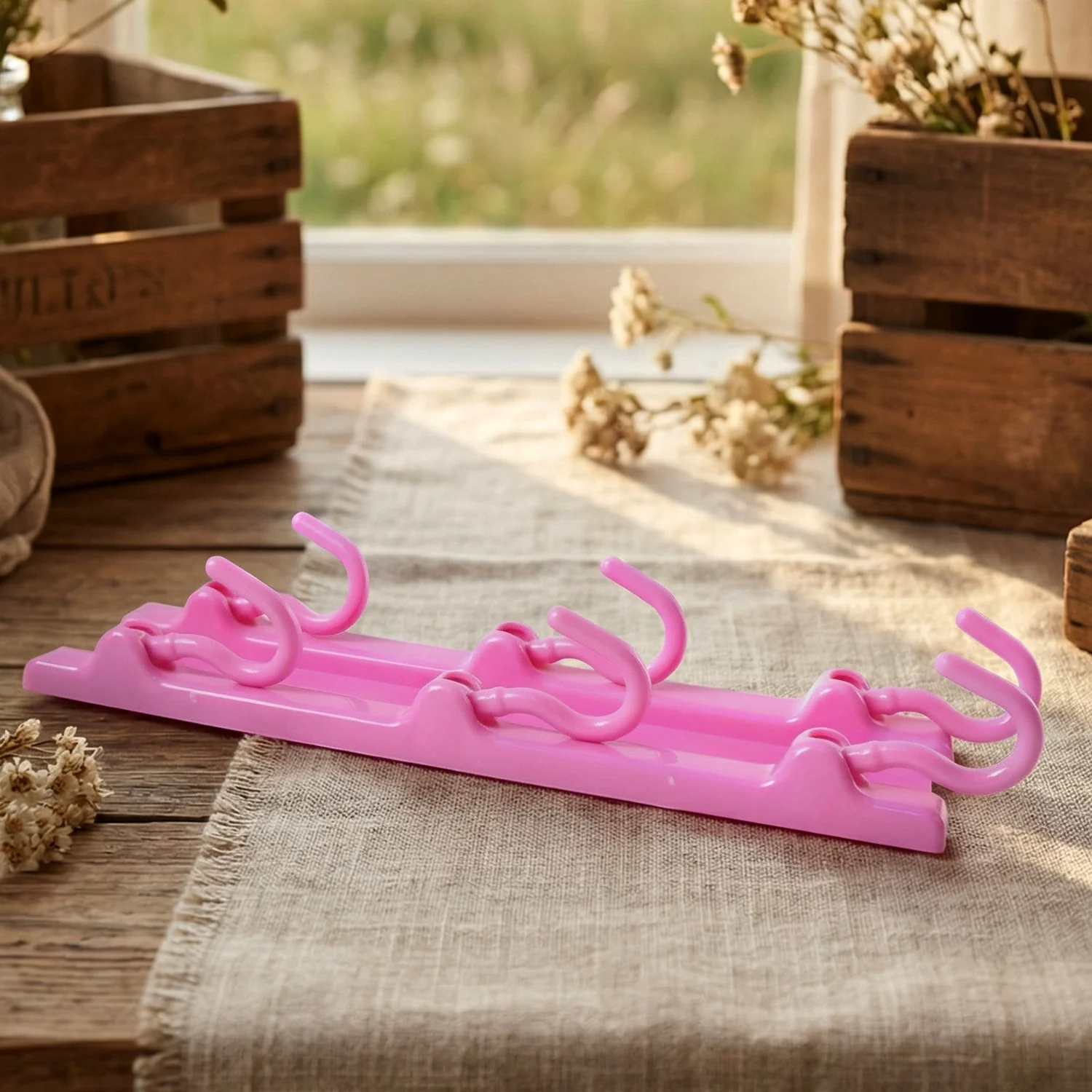Multi-Purpose Hanging Organizer with 6 Hooks (1 Pc) - Image 4