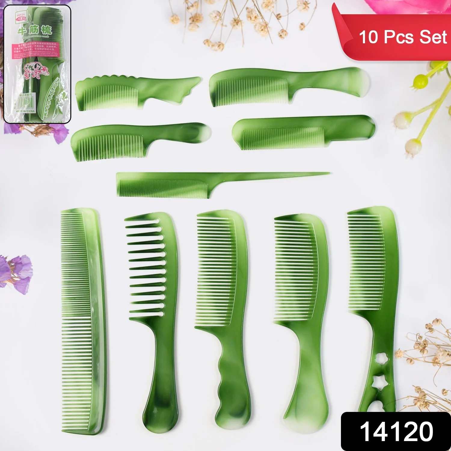 Multipurpose Hair Comb Set (10 Pc) - Image 2
