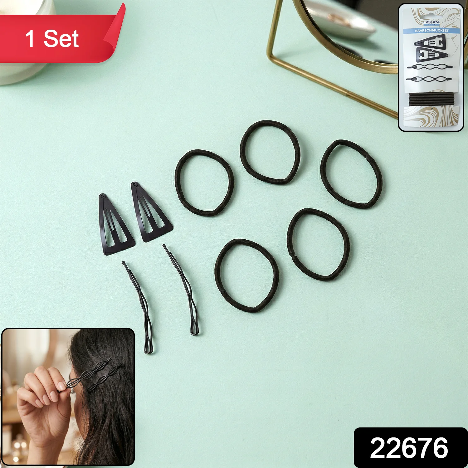 Multipurpose Hair Styling Accessories Set (1 Set) - Image 2