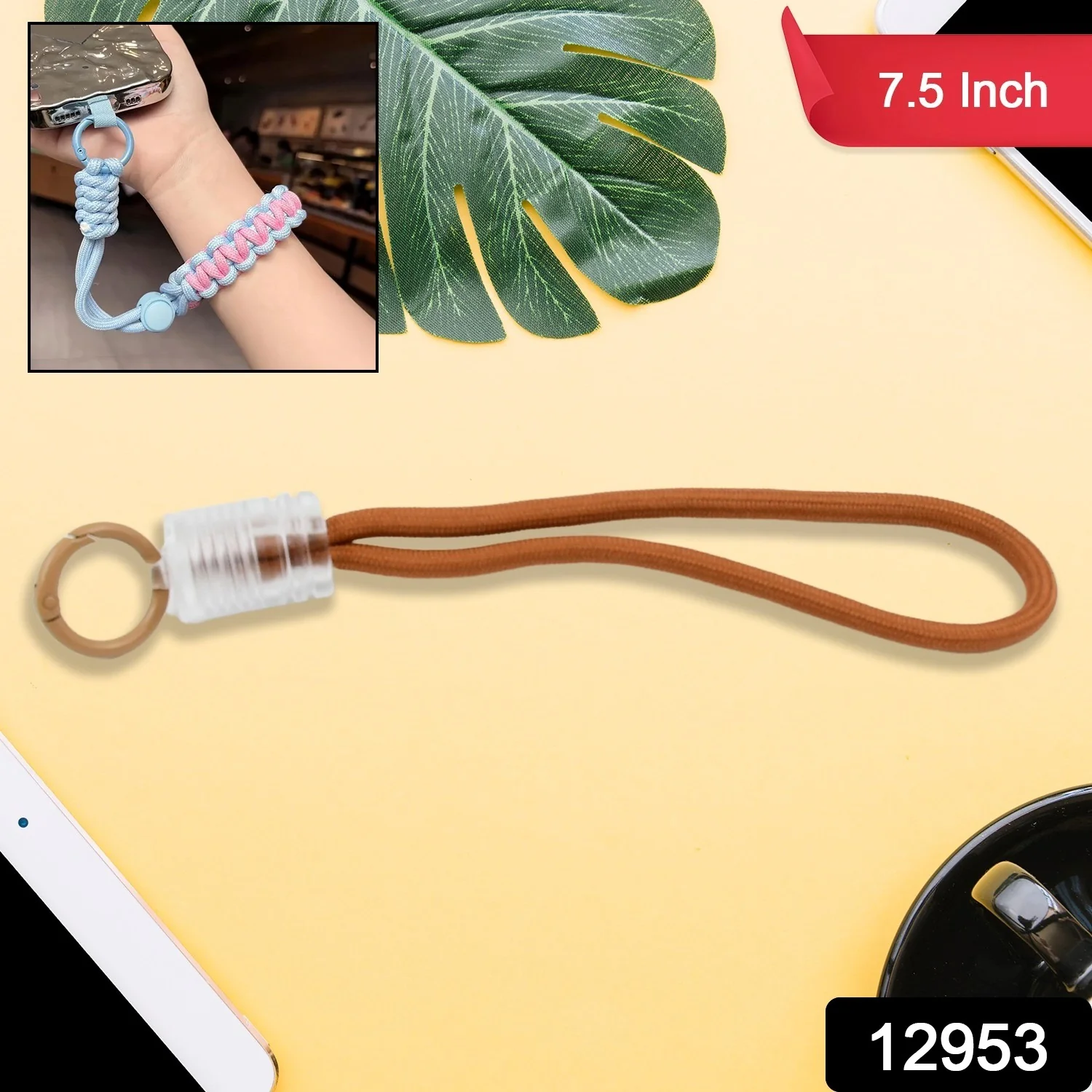 Multipurpose Hand Wrist Strap Lanyard for Cellphone (1 Pc / 7.5 Inch / Multicolor) - Image 2