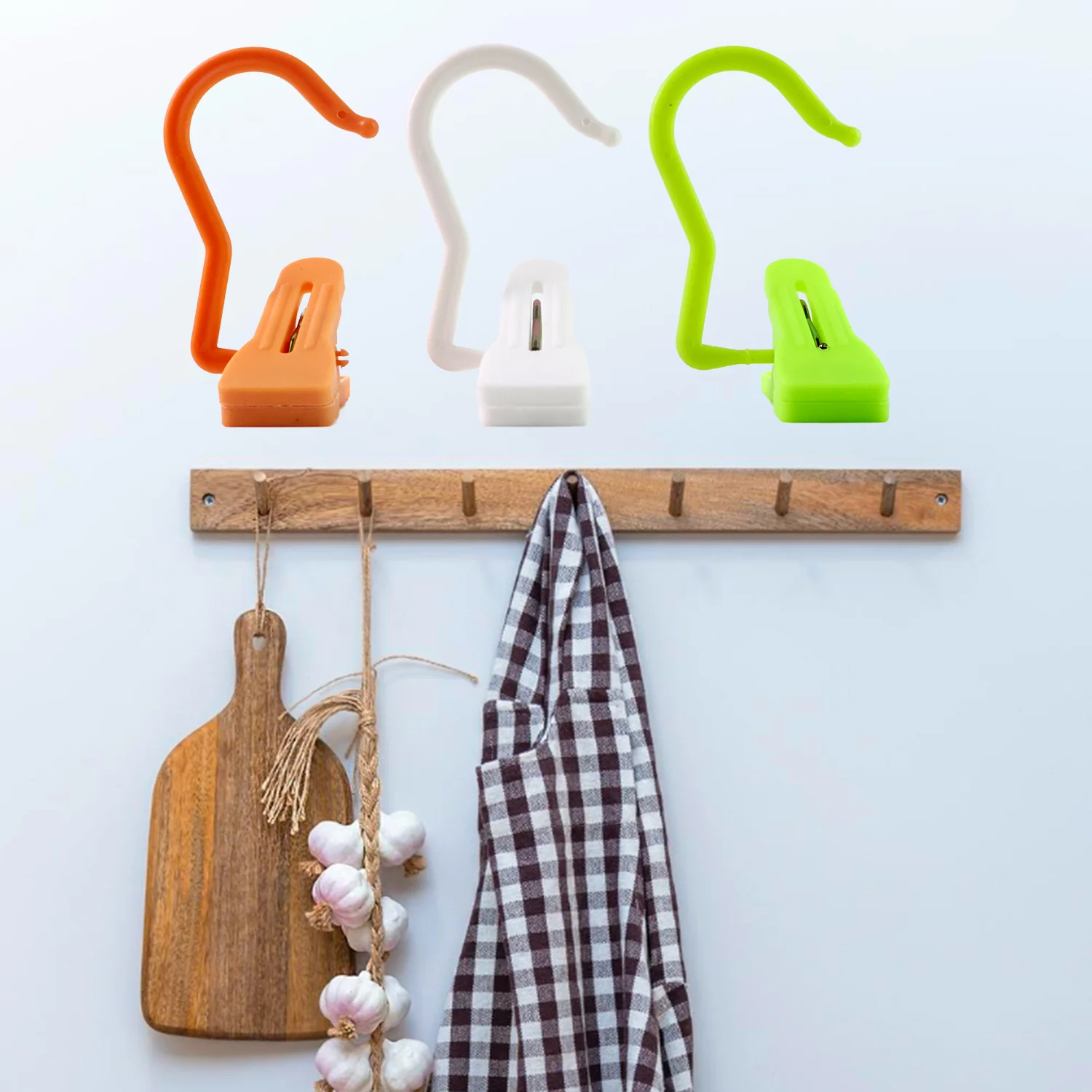 Multipurpose Hanging Hook Clip (1 Pc, Mix Color) - Image 3