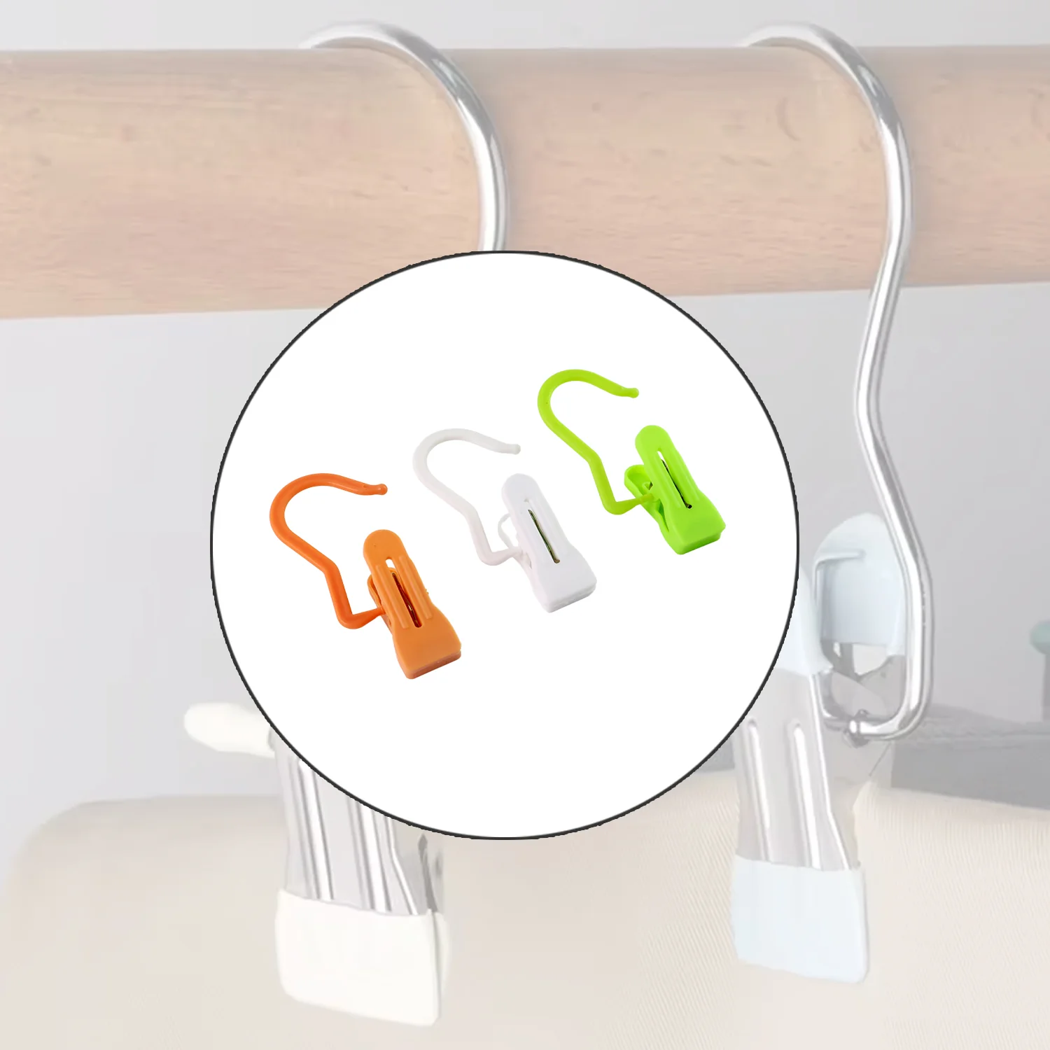 Multipurpose Hanging Hook Clip (1 Pc, Mix Color) - Image 6