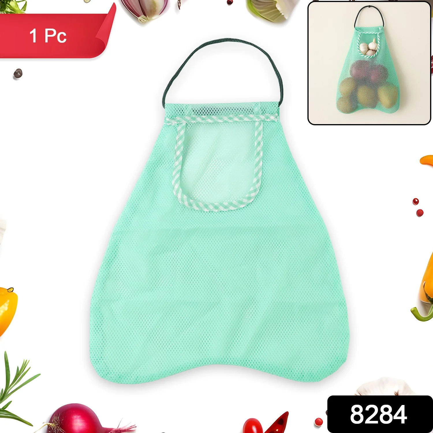 Multipurpose Hanging Mesh Storage Bag (1 Pc) - Image 2