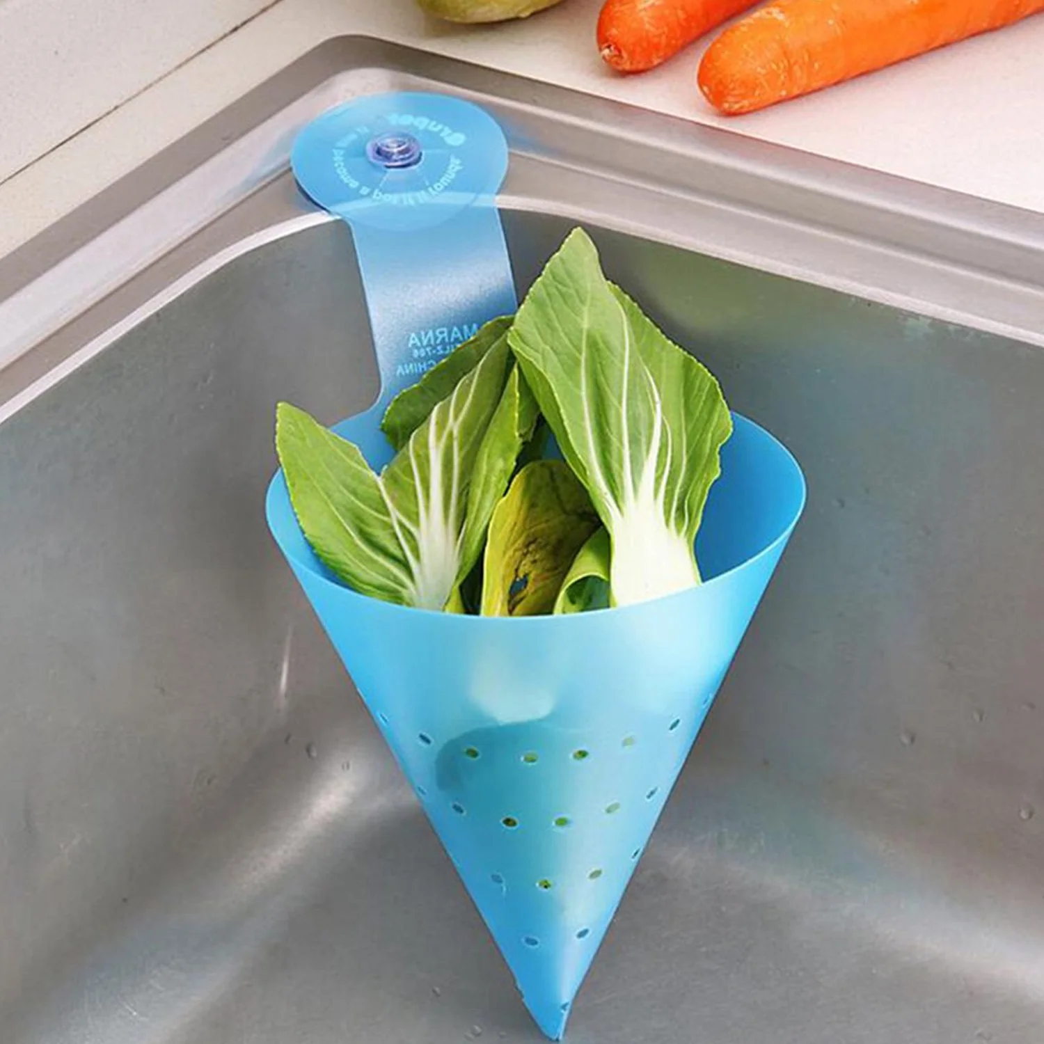 Multipurpose Hanging Sink Corner Strainer with Suction Cup (1 Pc) - Image 8