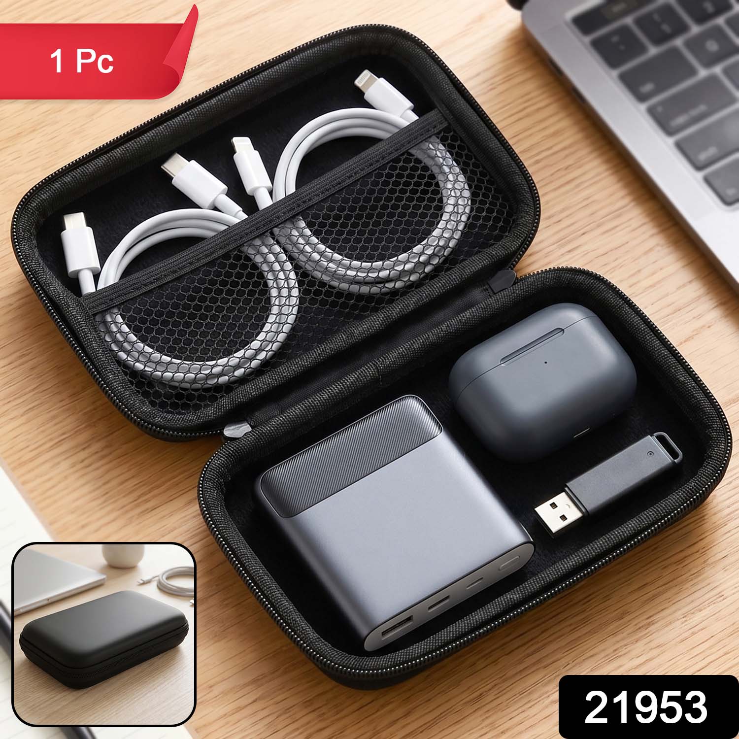 Multipurpose Hard Shell Travel Zipper Case (1 Pc, Only case Included) - Image 2
