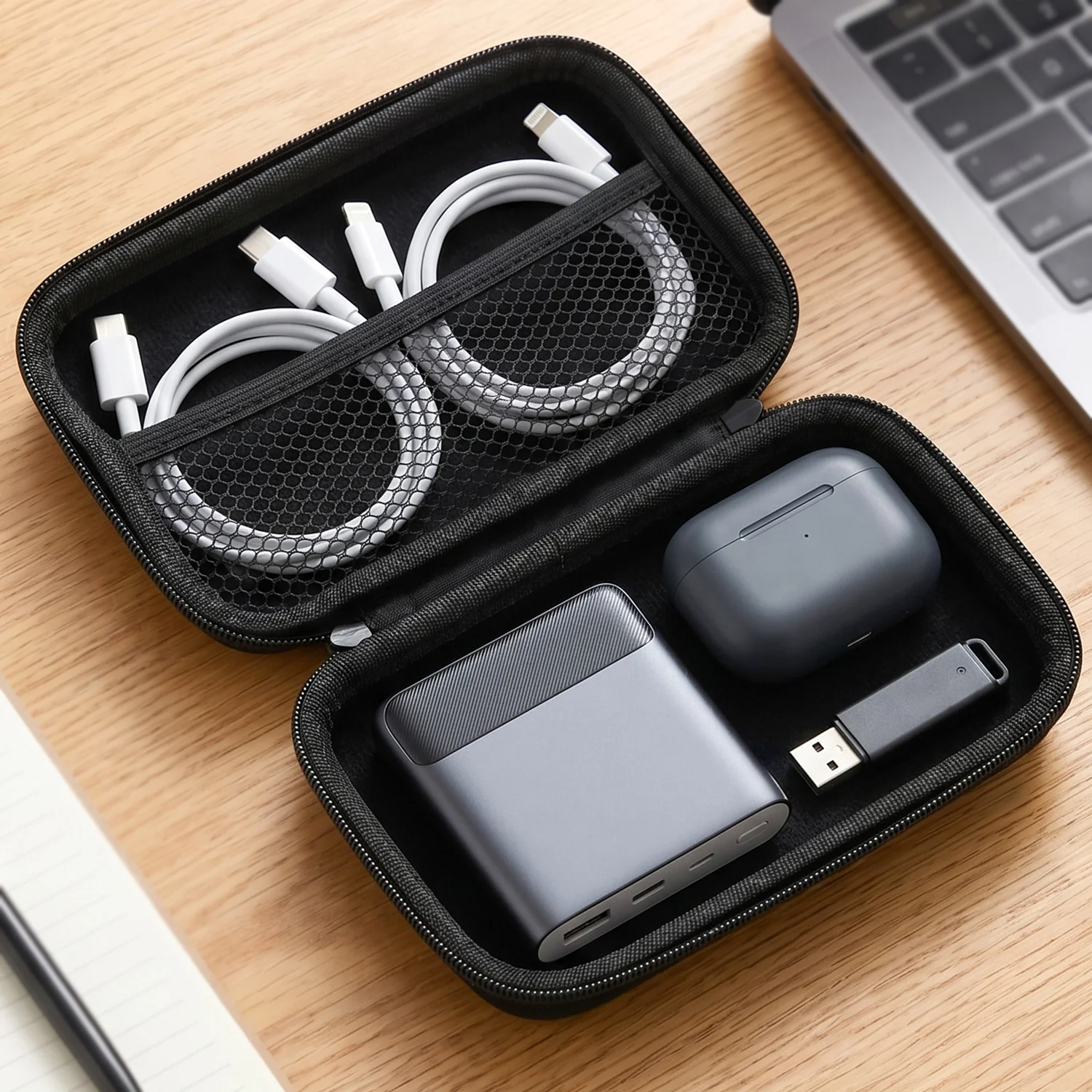 Multipurpose Hard Shell Travel Zipper Case (1 Pc, Only case Included) - Image 3