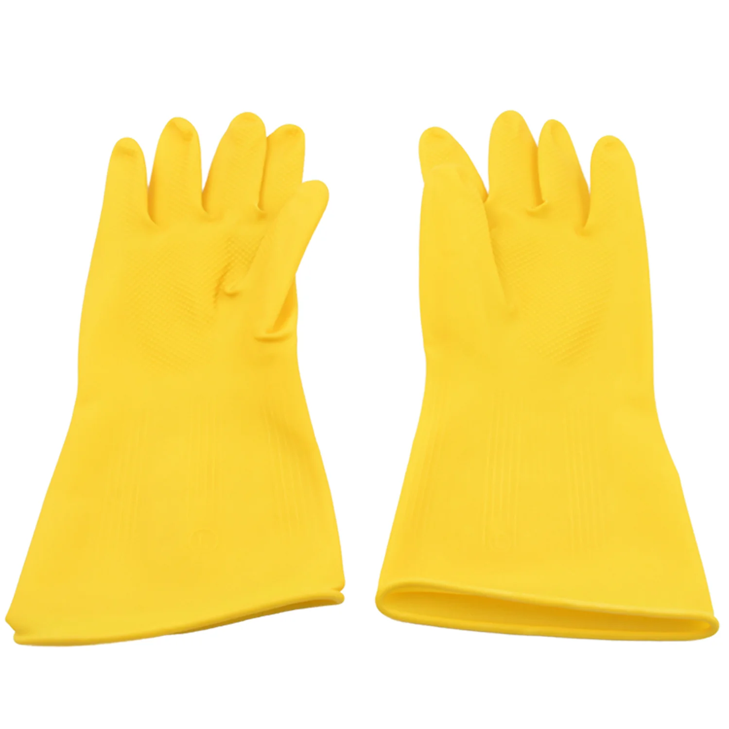Multipurpose Rubber Cleaning Gloves: Reusable, Wet & Dry Use (1 Pair) - Image 4