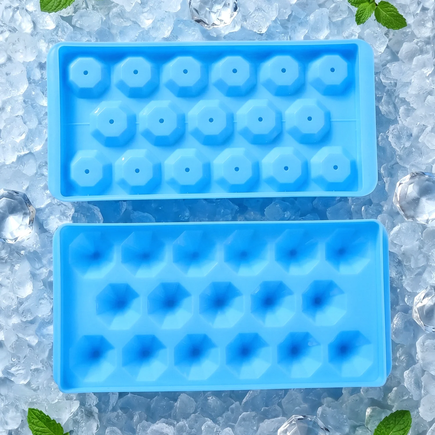Multipurpose Ice Cube Tray with Lid 17 Grid Mold (1 Pc) - Image 3