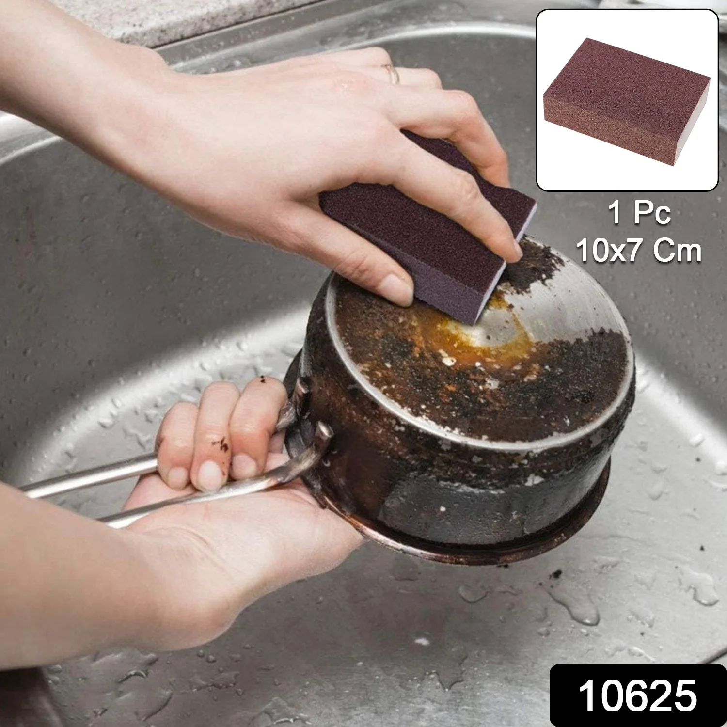 Multipurpose Kitchen Cleaning Sponge Scrub Block (10 x 7 Cm / 1 Pc) - Image 2