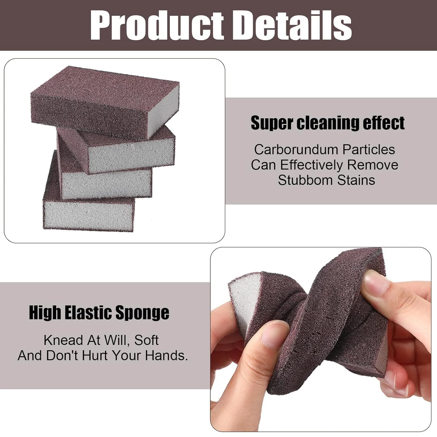 Multipurpose Kitchen Cleaning Sponge Scrub Block (7 x 7 Cm / 1 Pc) - Image 4