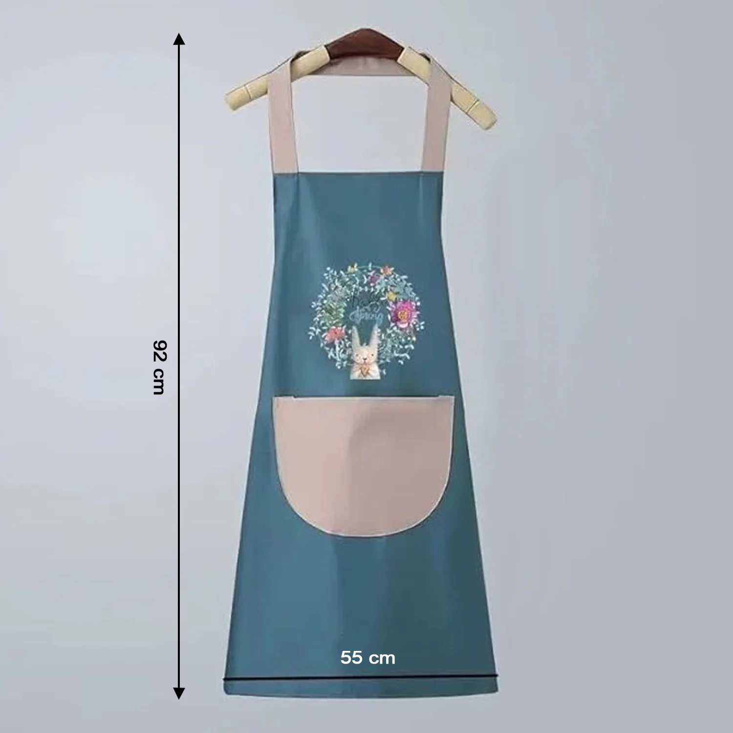 Multipurpose Kitchen Cooking Apron with Front Pocket (1 Pc) - Image 3