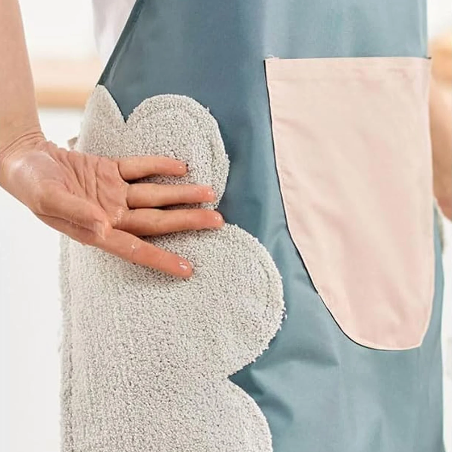 Multipurpose Kitchen Cooking Apron with Front Pocket (1 Pc) - Image 8