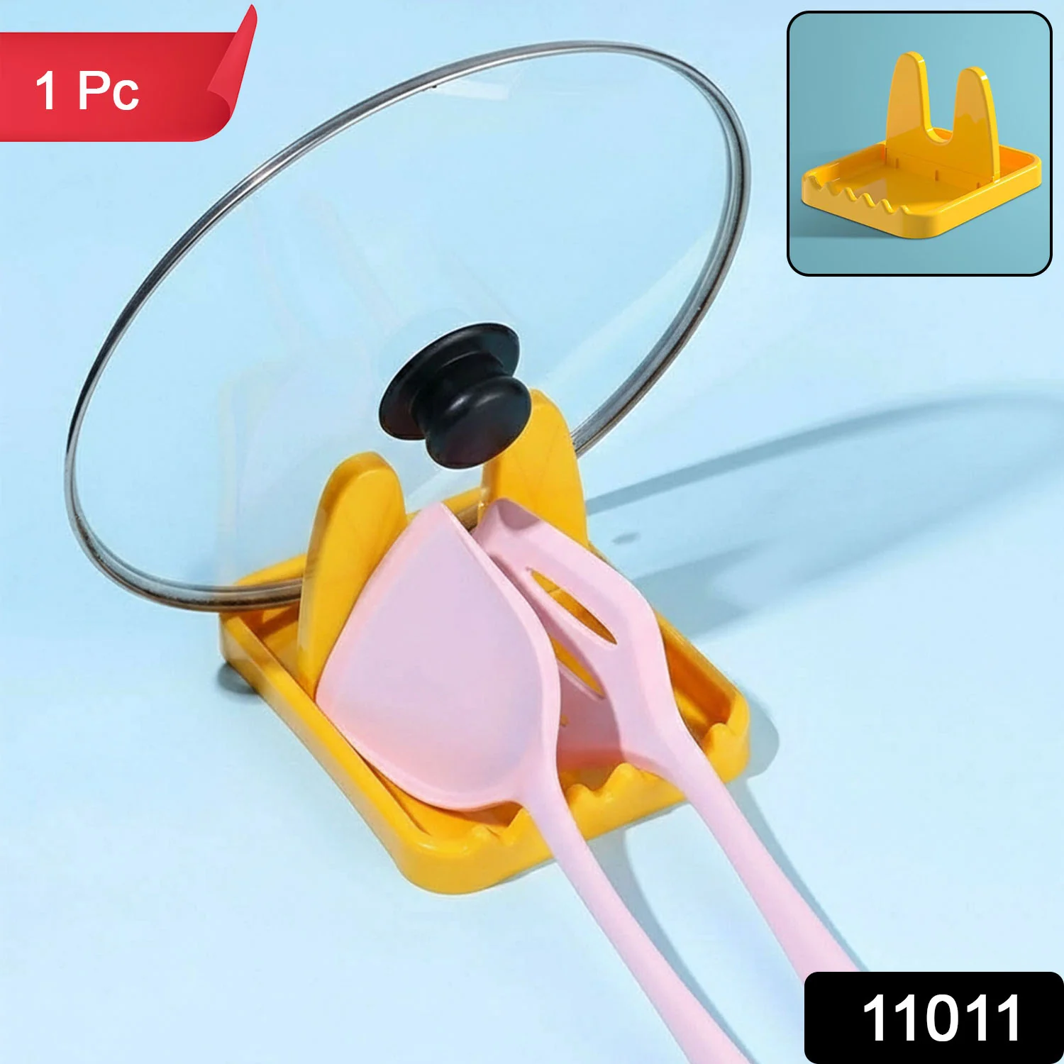 Multipurpose Kitchen Lid & Spoon Holder Stand (1 Pc) - Image 2