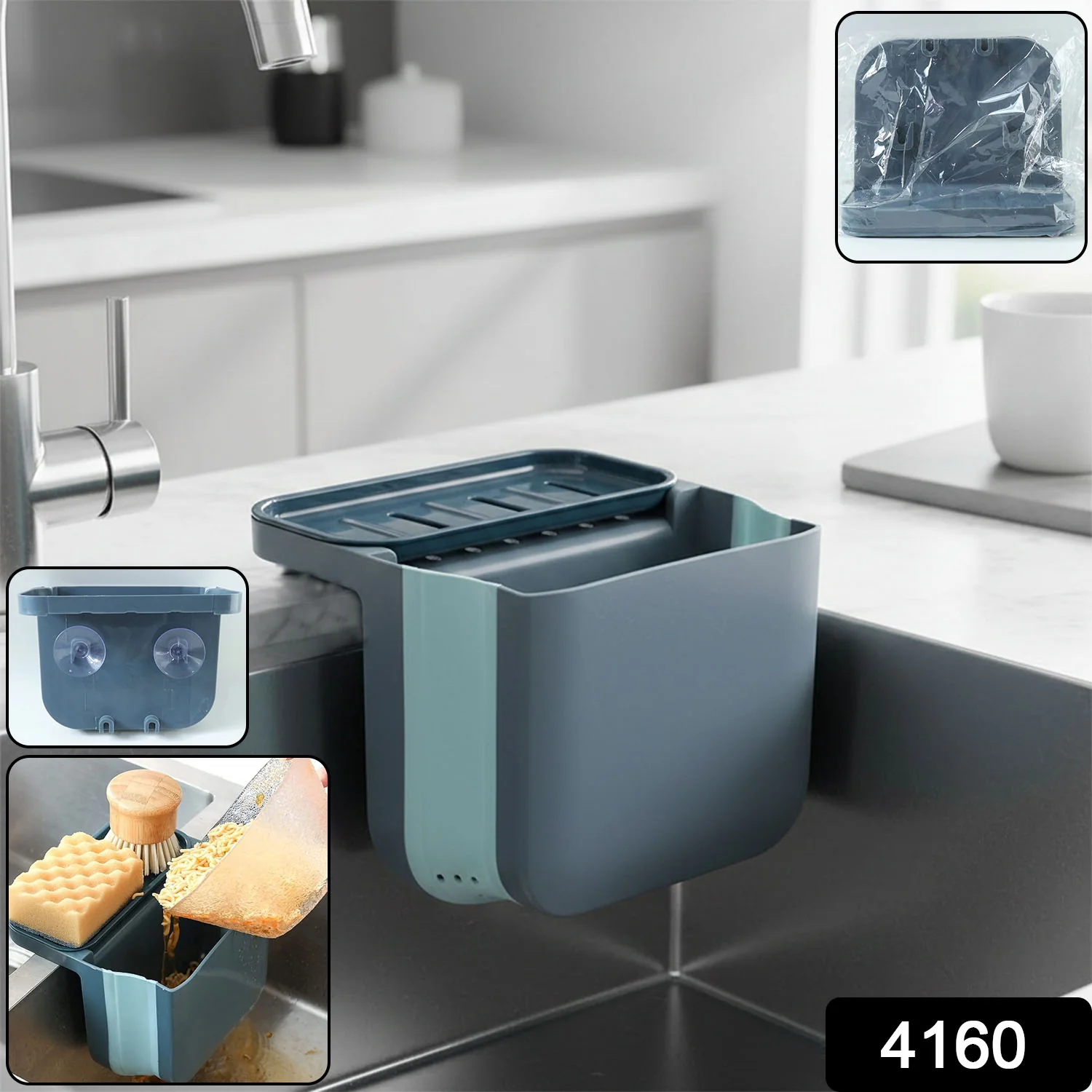 Multipurpose Kitchen Sink Hanging Storage Basket (1 Pc) - Image 2