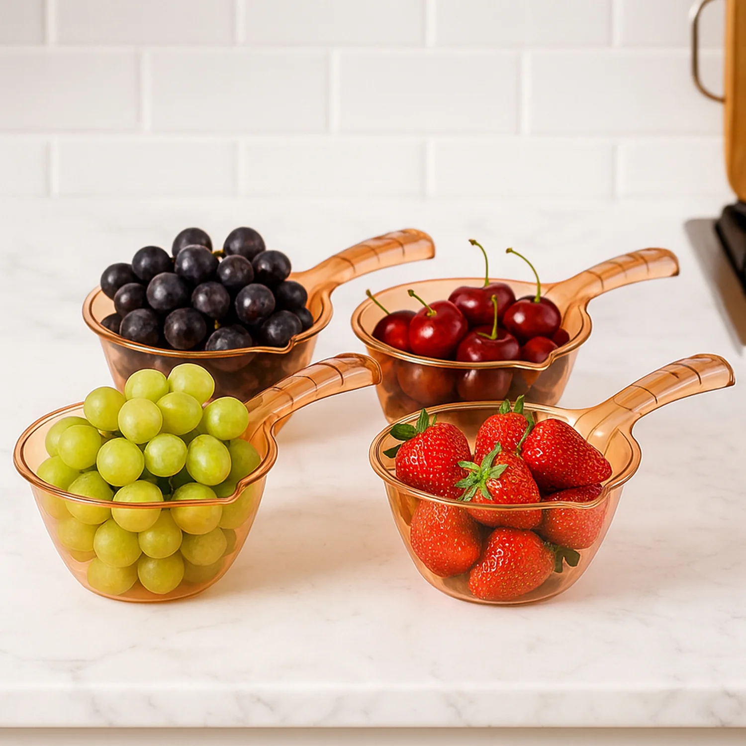 Multipurpose Kitchen Washing & Straining Bowl (1100 ML / 4 Pc) - Image 4