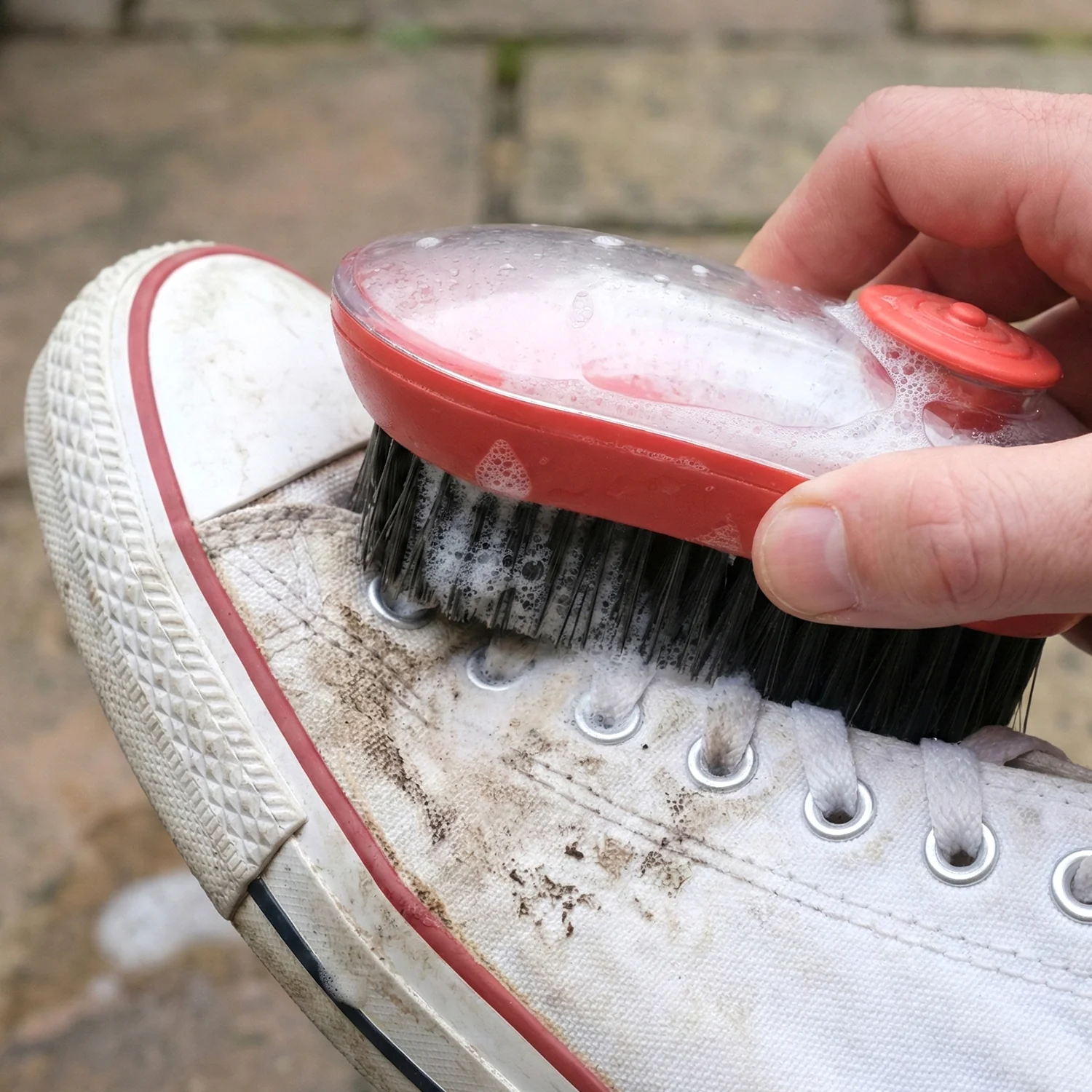Hydraulic Cleaning Brush with Water Flow Control Handle (1 Pc) - Image 3