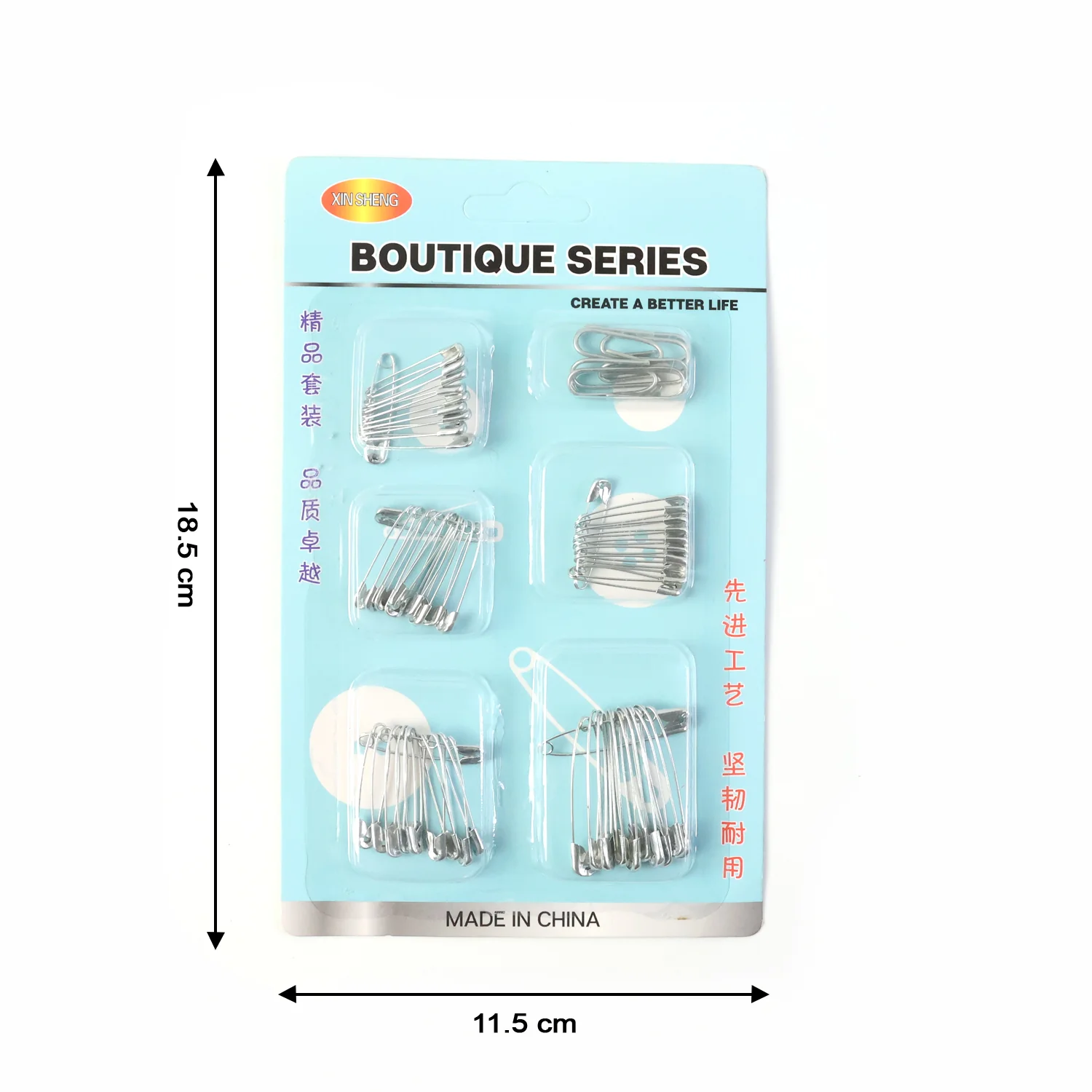 Multipurpose Metal Safety Pin Assortment Set - Image 6