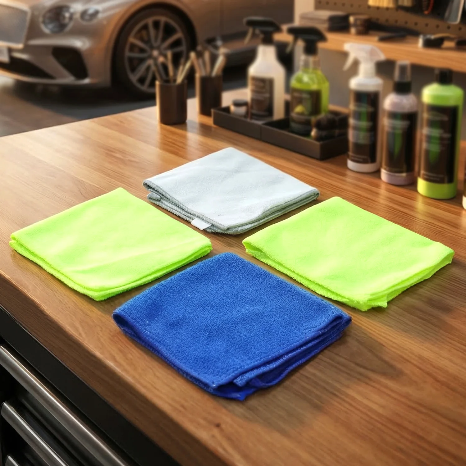 Multipurpose Microfiber Dust Cleaning Cloth (4 Pc Set) - Image 7