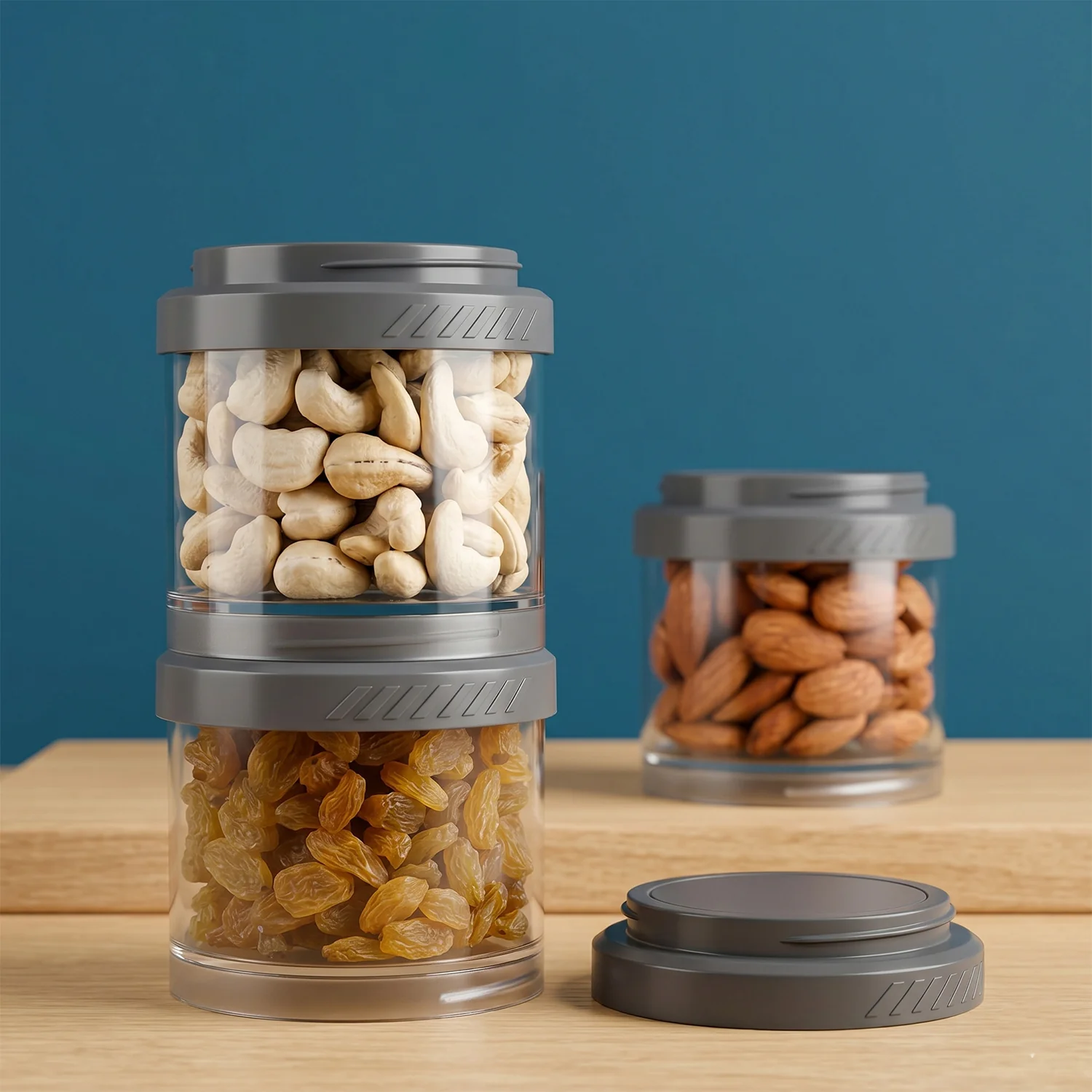 Multipurpose Multi Connecting Stackable Storage Container Set (4 Pc) - Image 7
