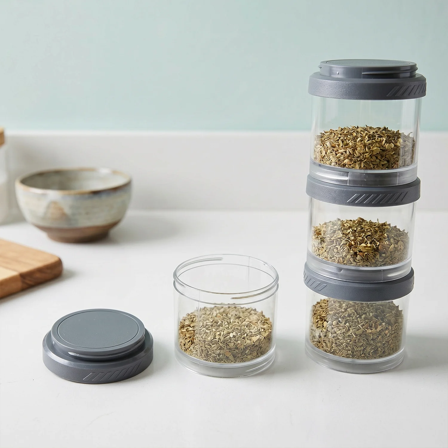 Multipurpose Multi Connecting Stackable Storage Container Set (4 Pc) - Image 8