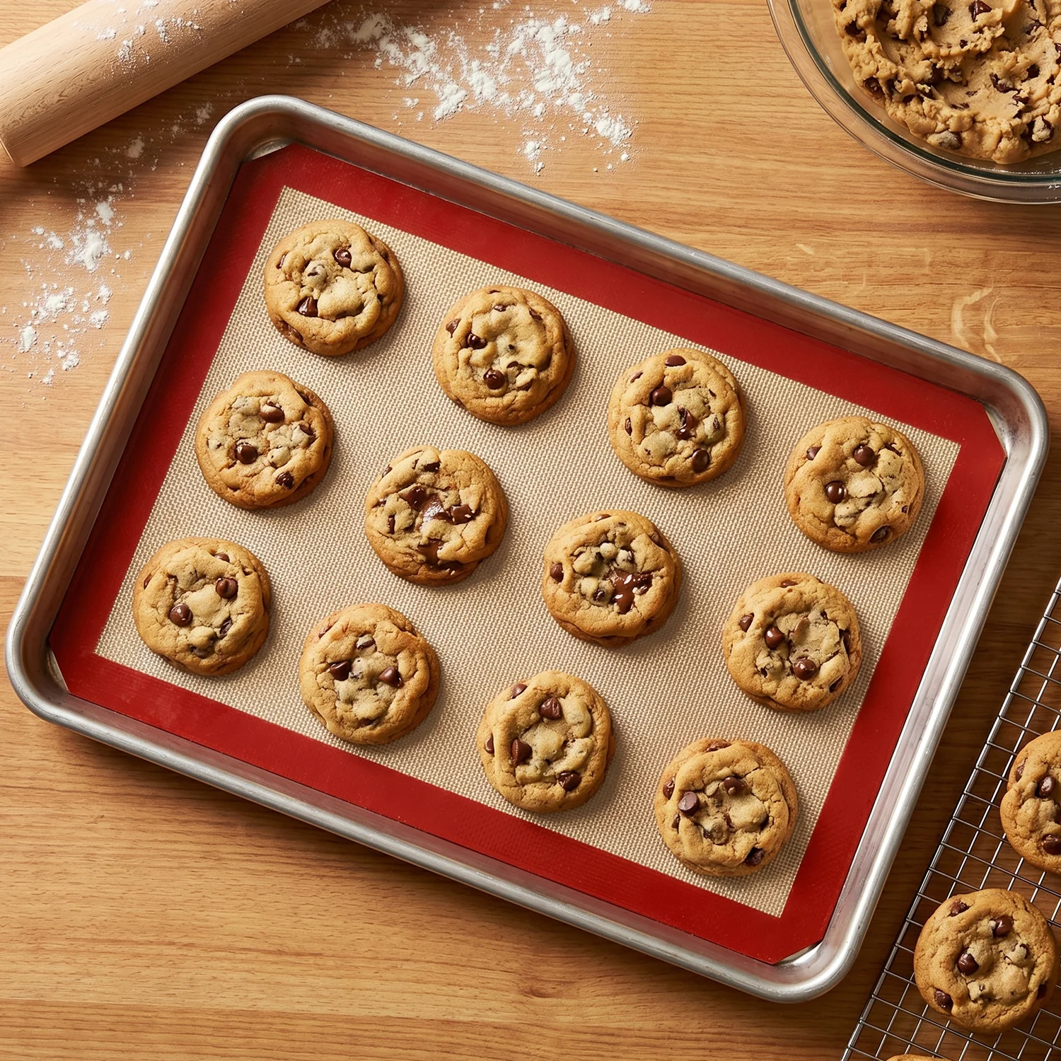 Multipurpose Non-Stick Silicone Baking Mat Set (5 Pc) - Image 3