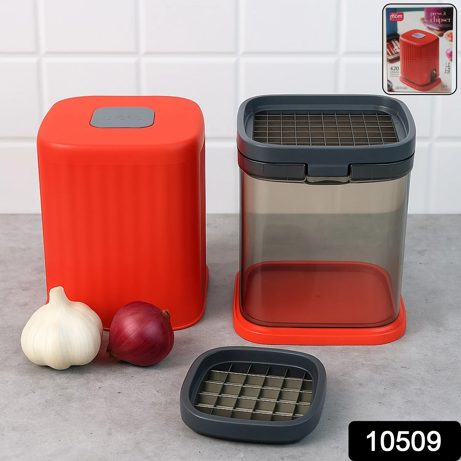 Supermom Multipurpose Onion, Garlic & Vegetable Chopper (1 Pc) - Image 2