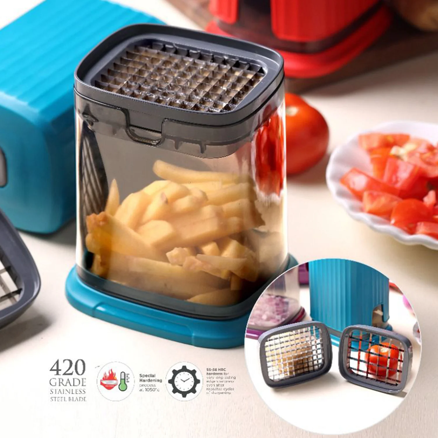 Supermom Multipurpose Onion, Garlic & Vegetable Chopper (1 Pc) - Image 6