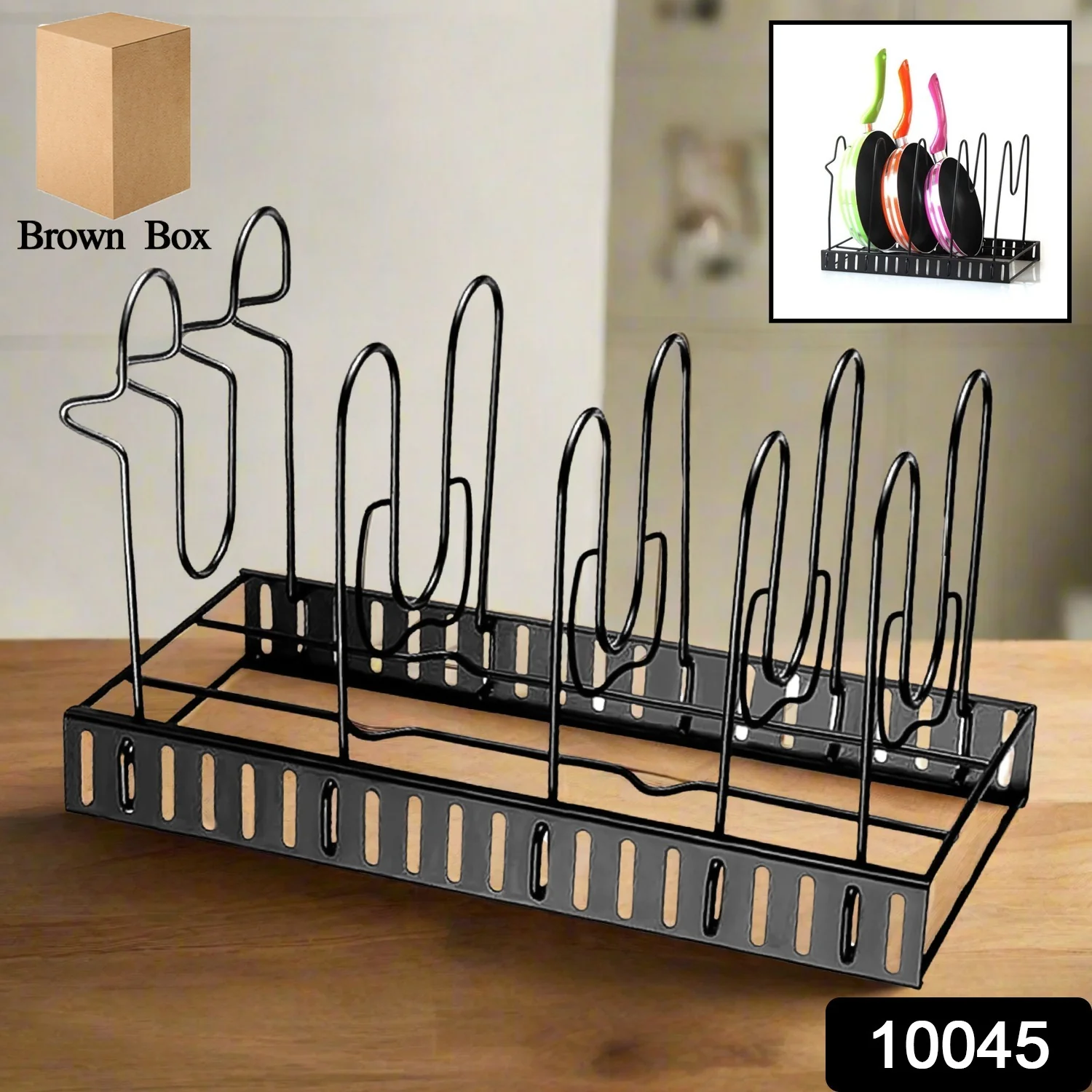 Multipurpose Pan & Pot Organizer Rack (1 Pc) - Image 2