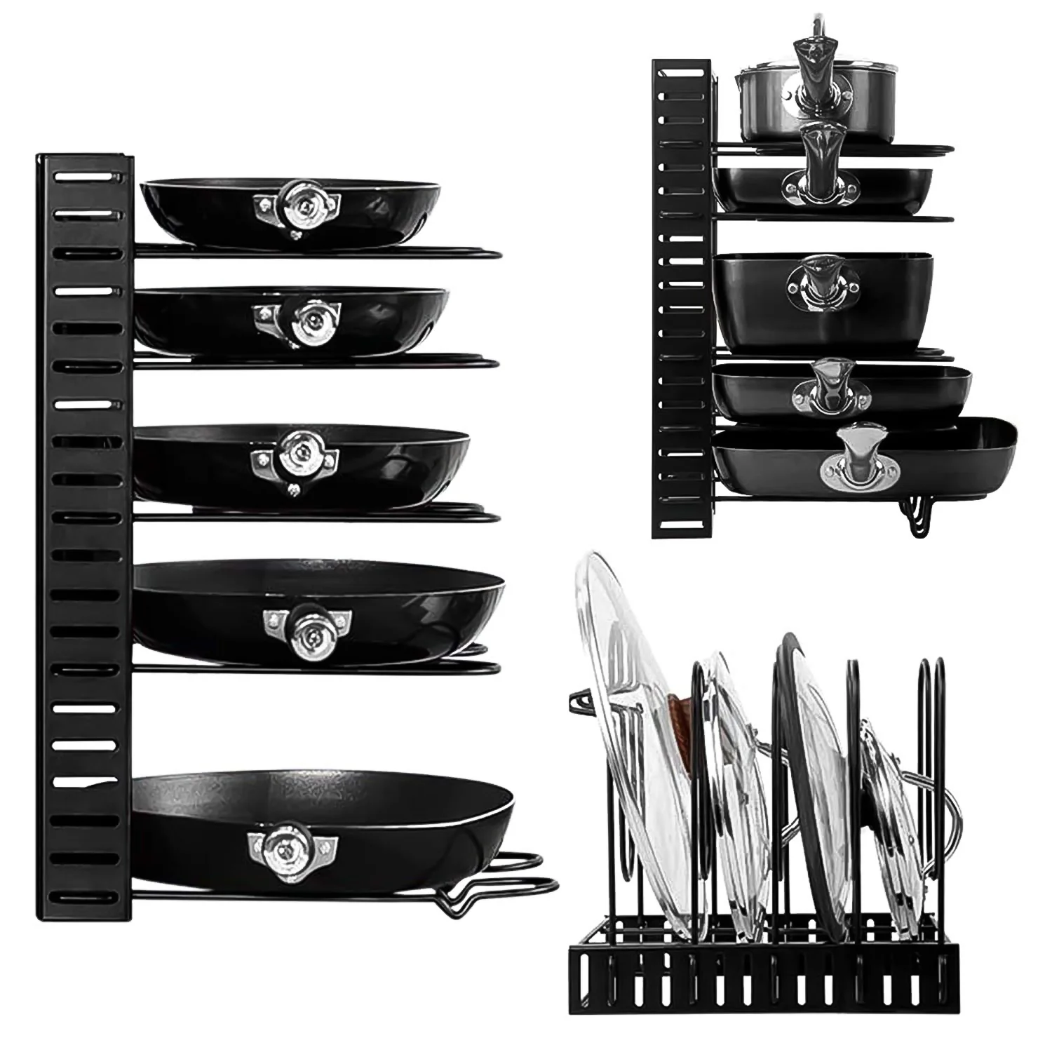 Multipurpose Pan & Pot Organizer Rack (1 Pc) - Image 3